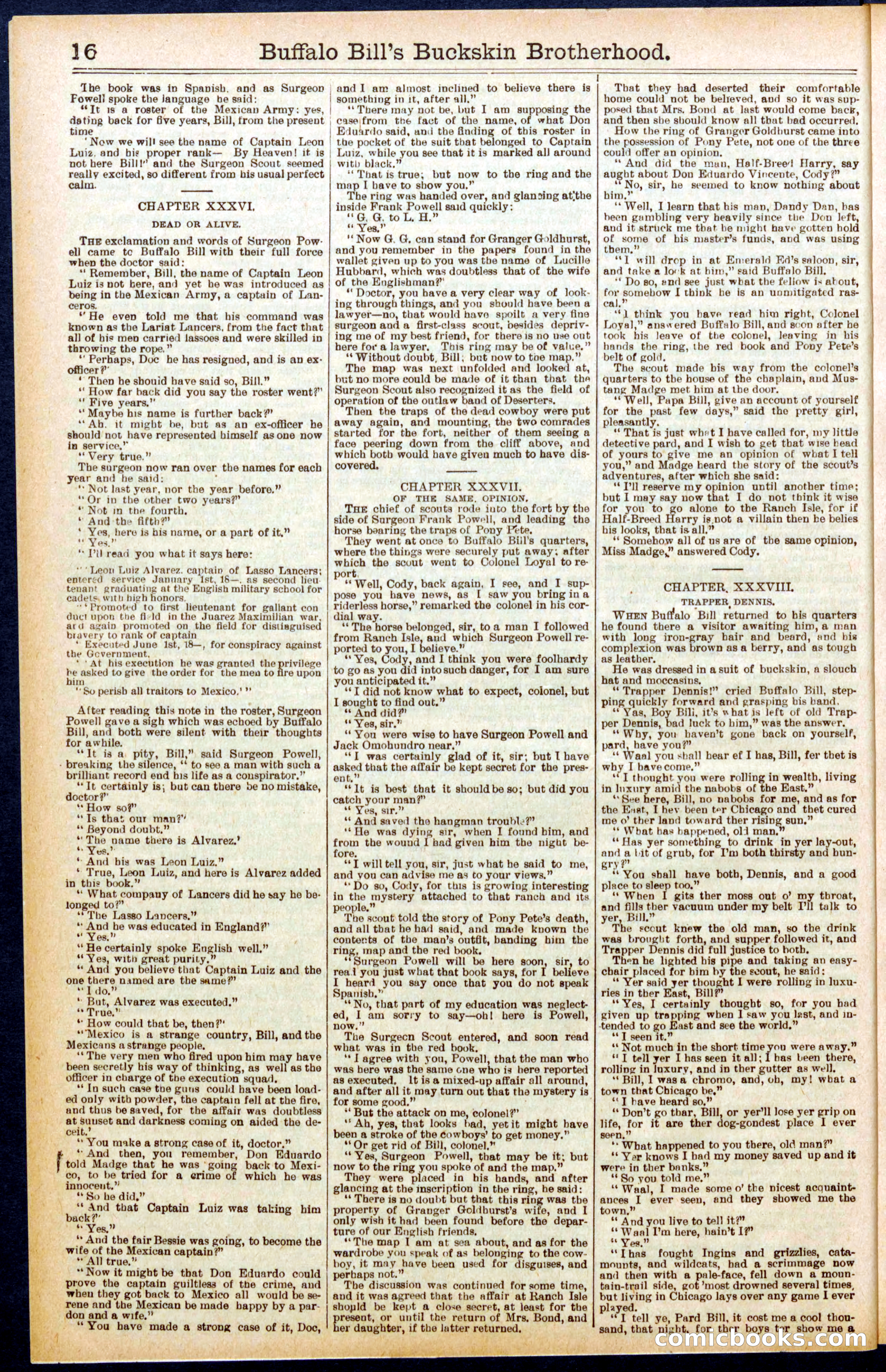 Beadle's Dime Library No. 697 — page 16 of 32