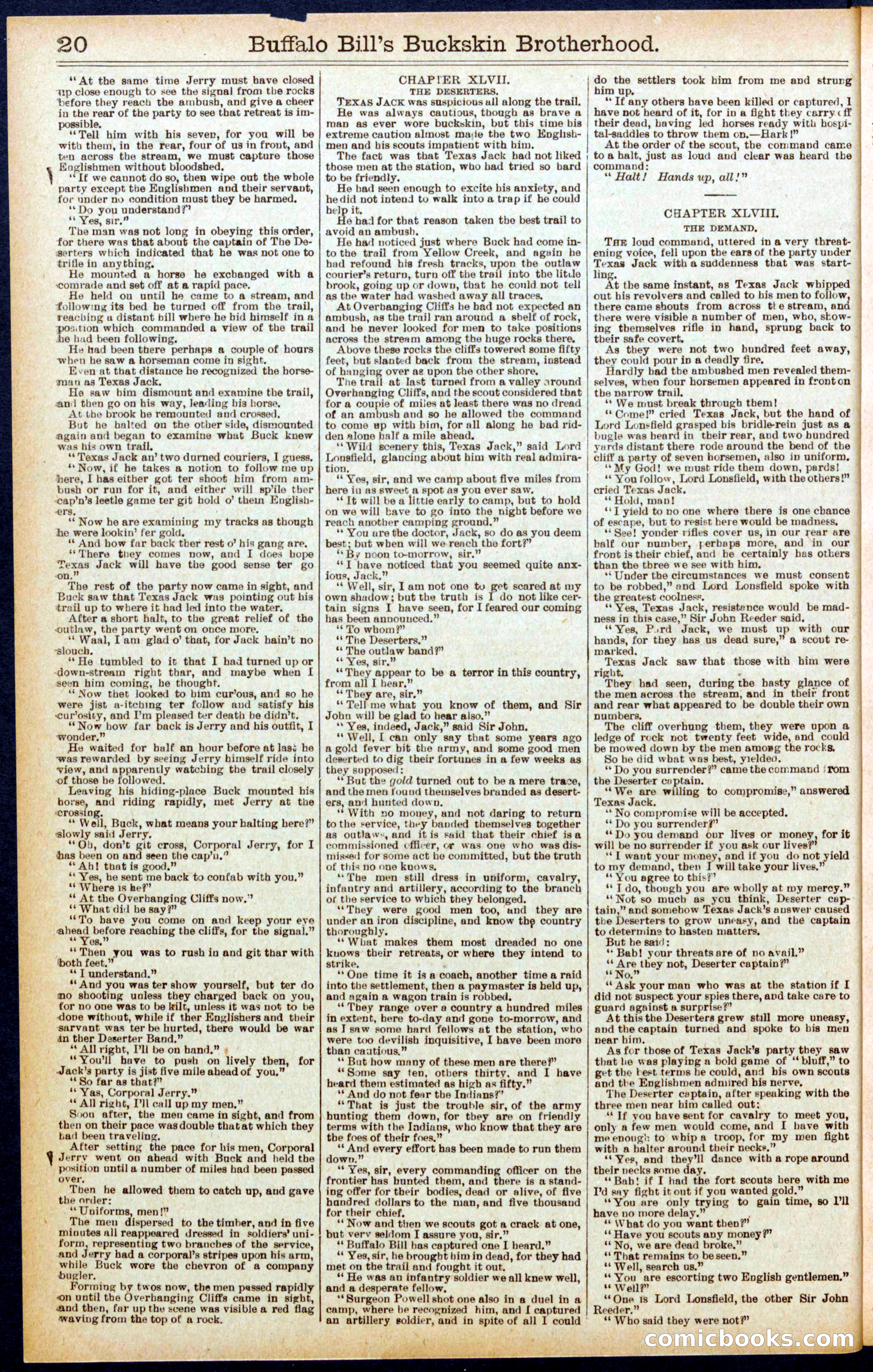 Beadle's Dime Library No. 697 — page 20 of 32