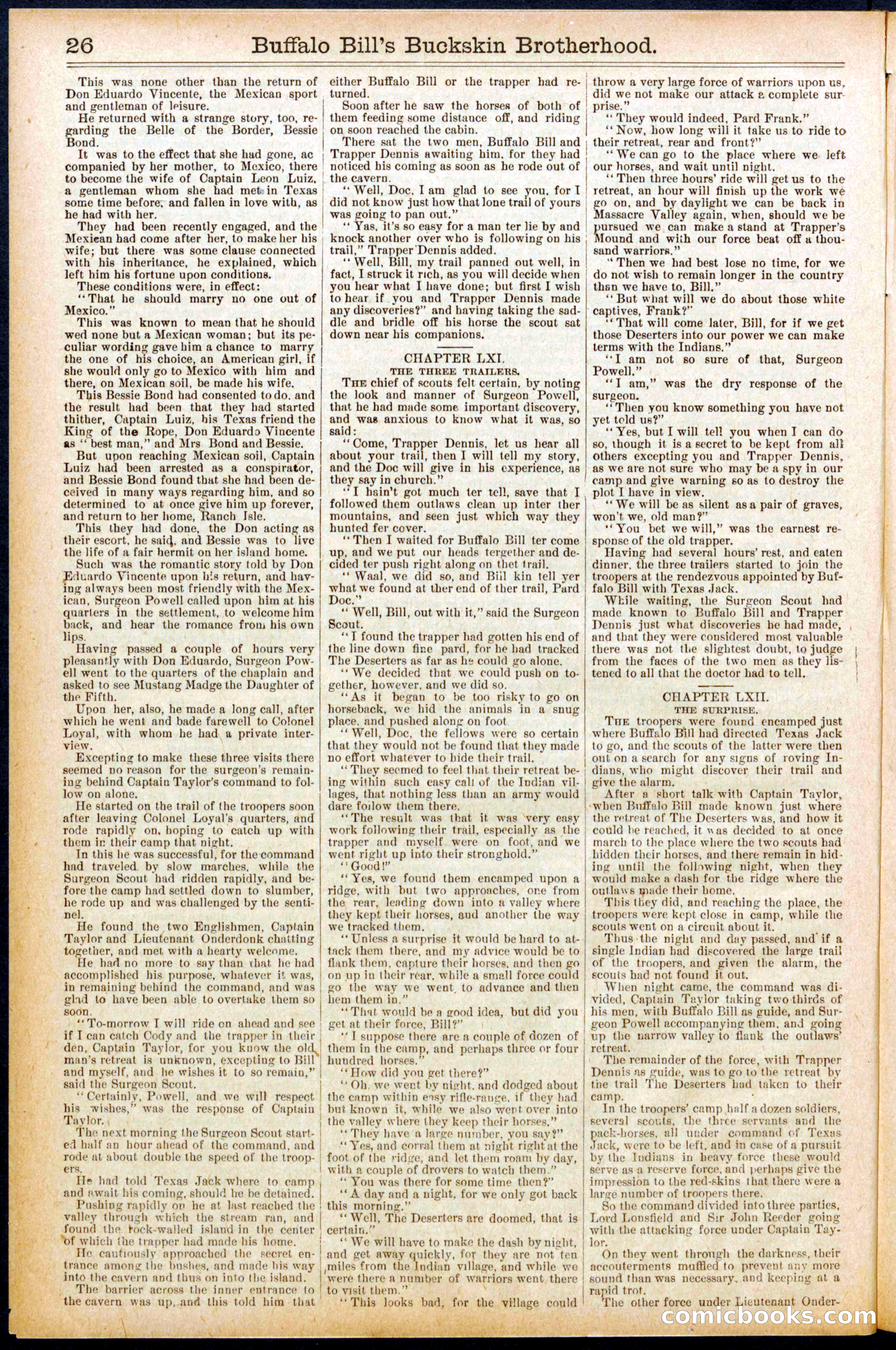 Beadle's Dime Library No. 697 — page 26 of 32
