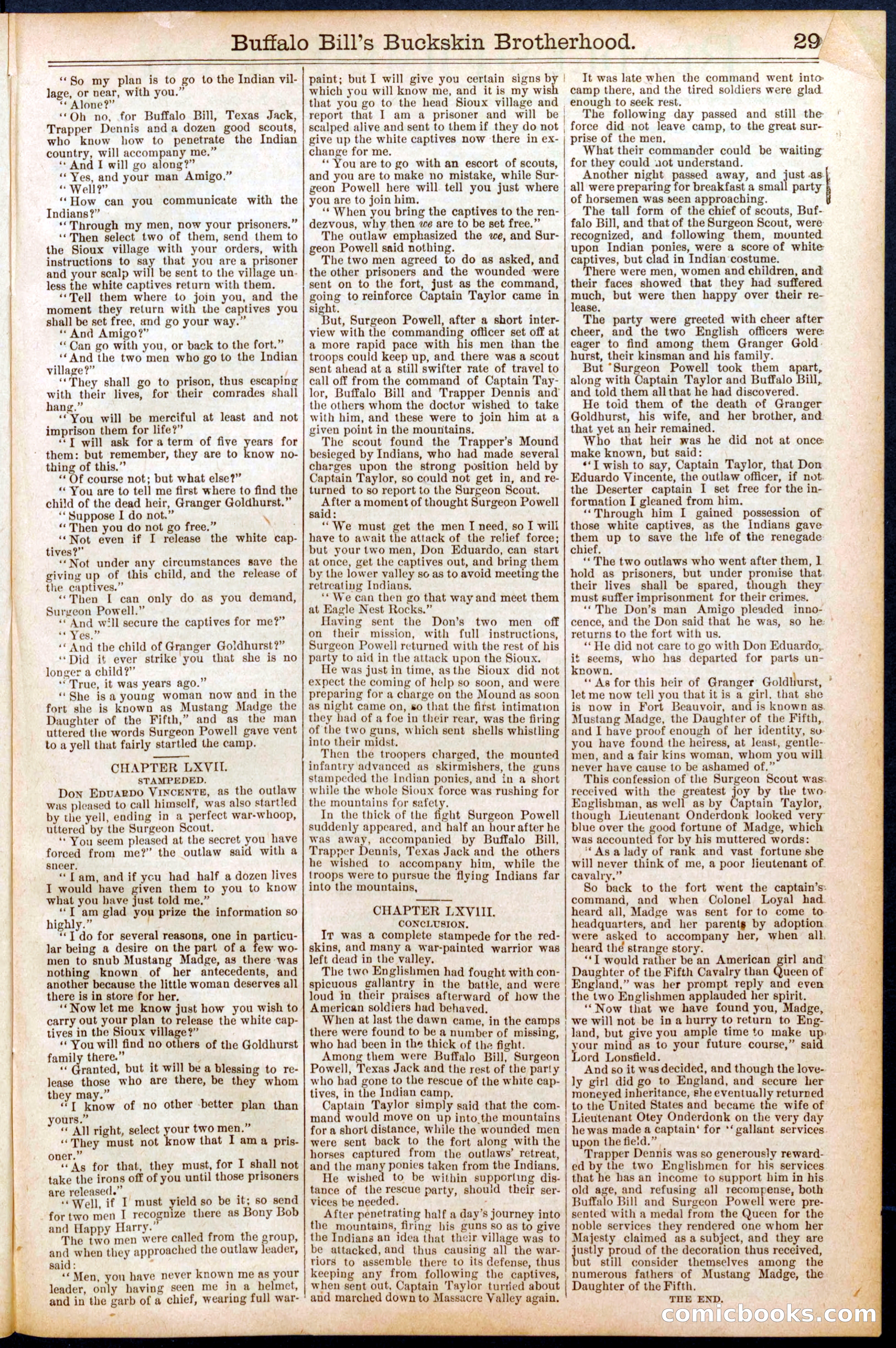 Beadle's Dime Library No. 697 — page 29 of 32
