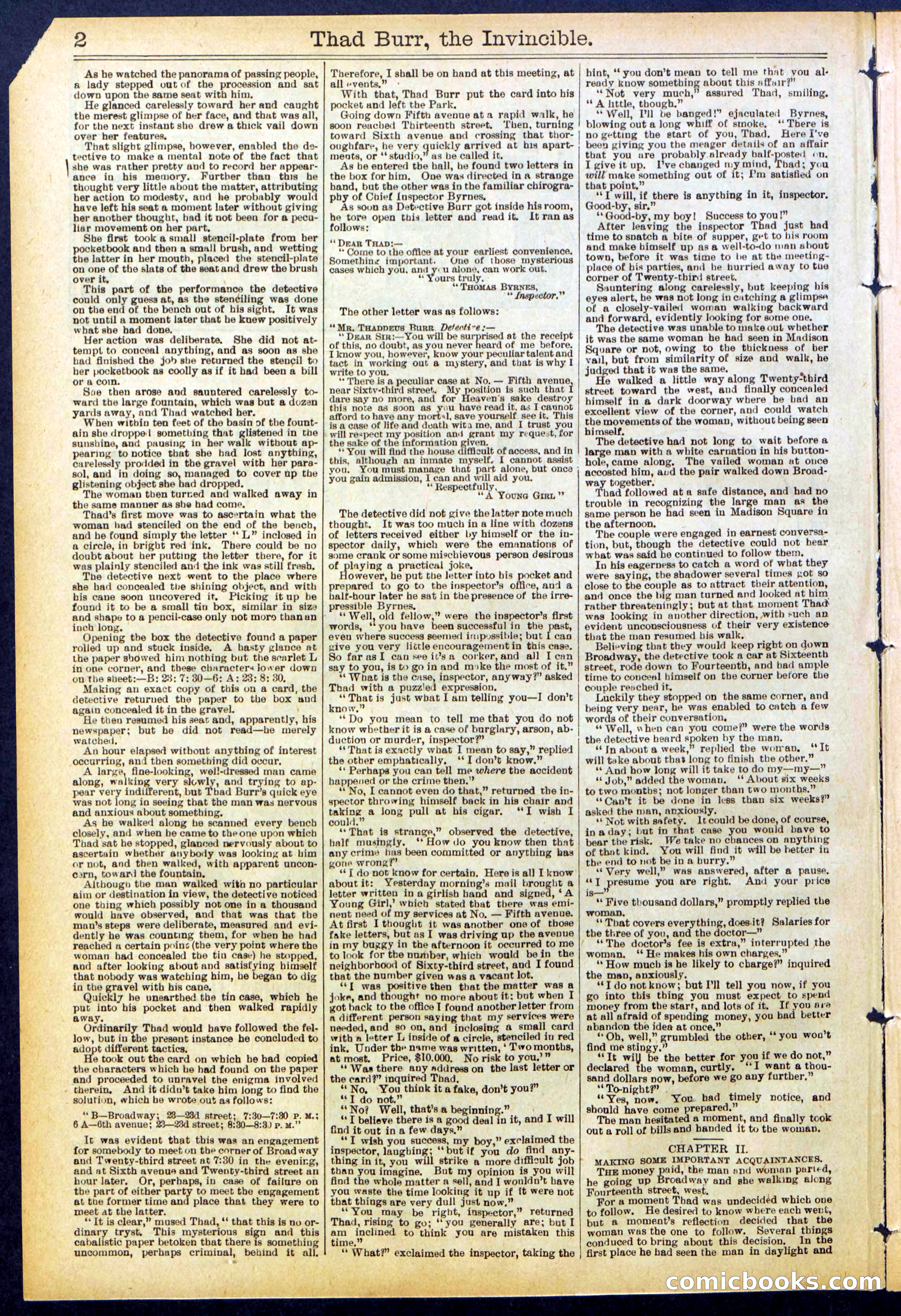 Beadle's Dime Library No. 698 — page 2 of 32