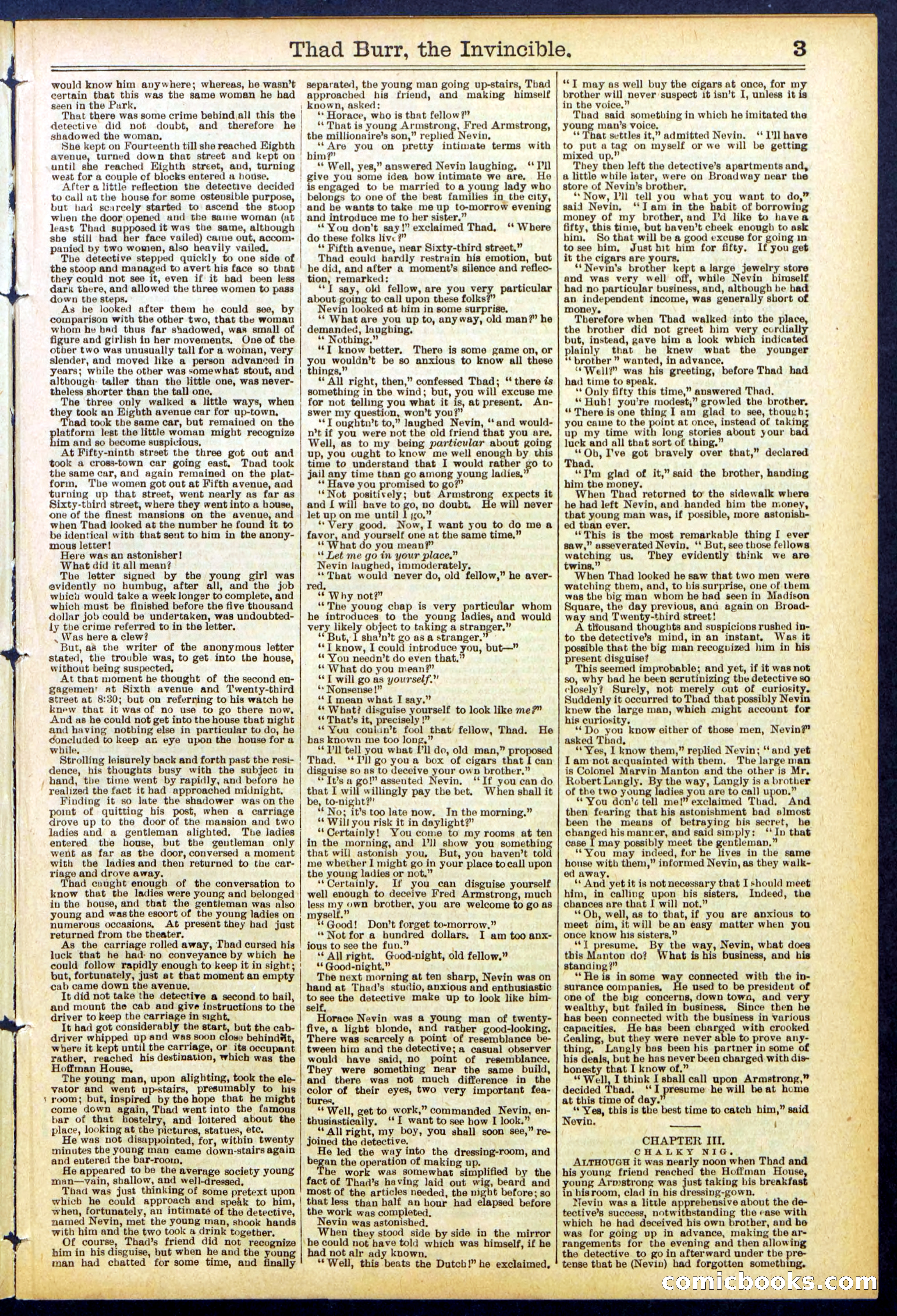 Beadle's Dime Library No. 698 — page 3 of 32