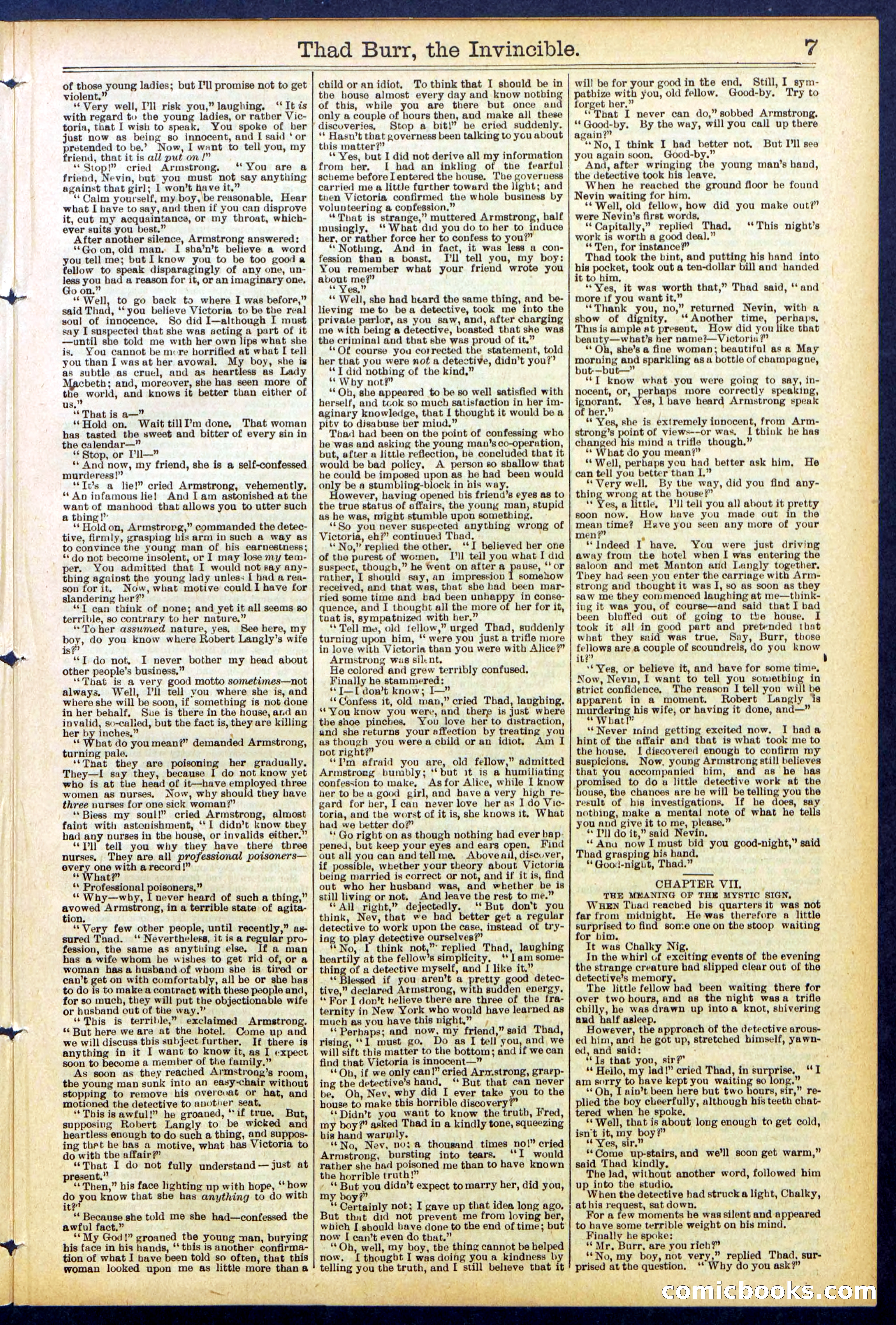 Beadle's Dime Library No. 698 — page 7 of 32