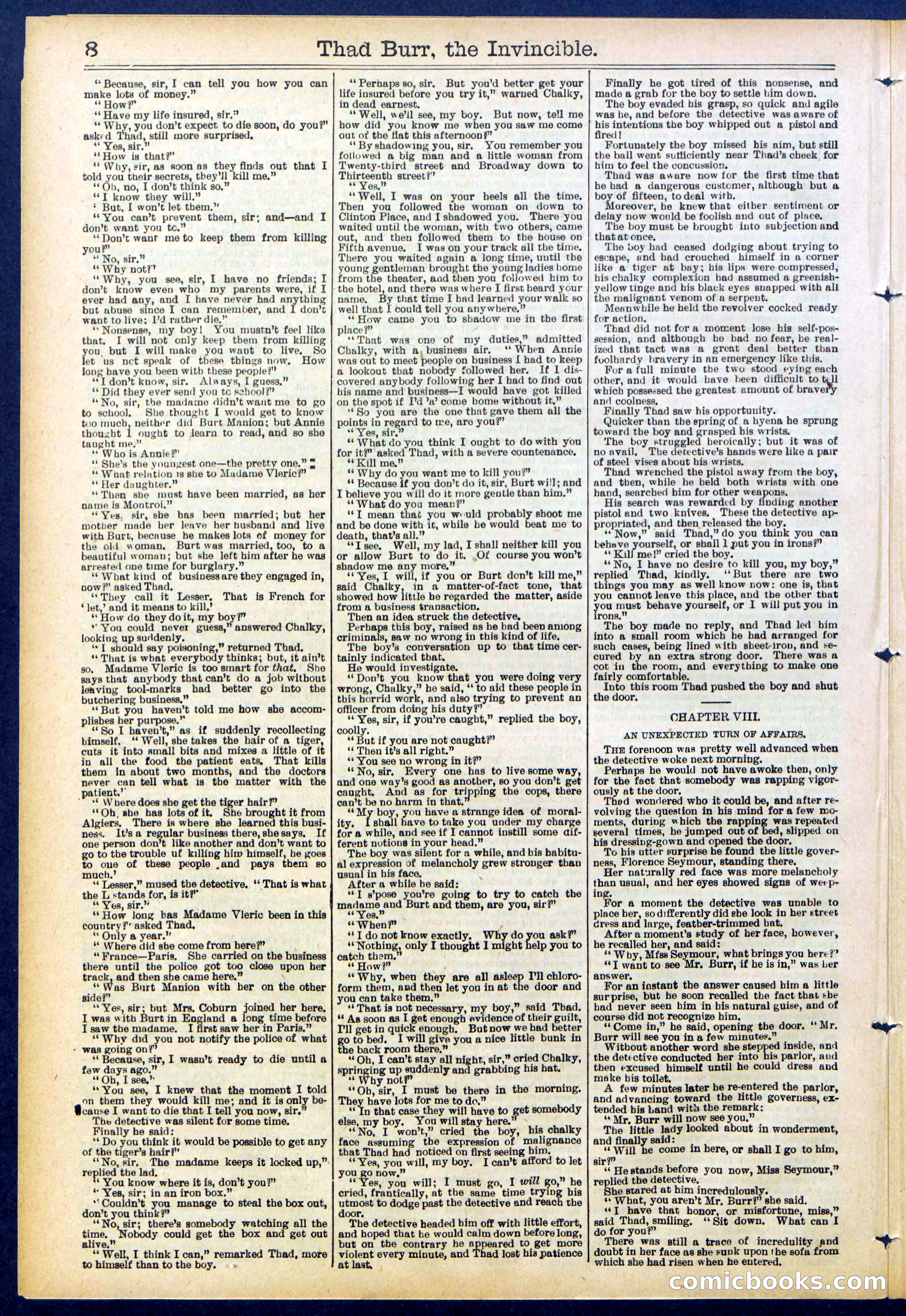 Beadle's Dime Library No. 698 — page 8 of 32