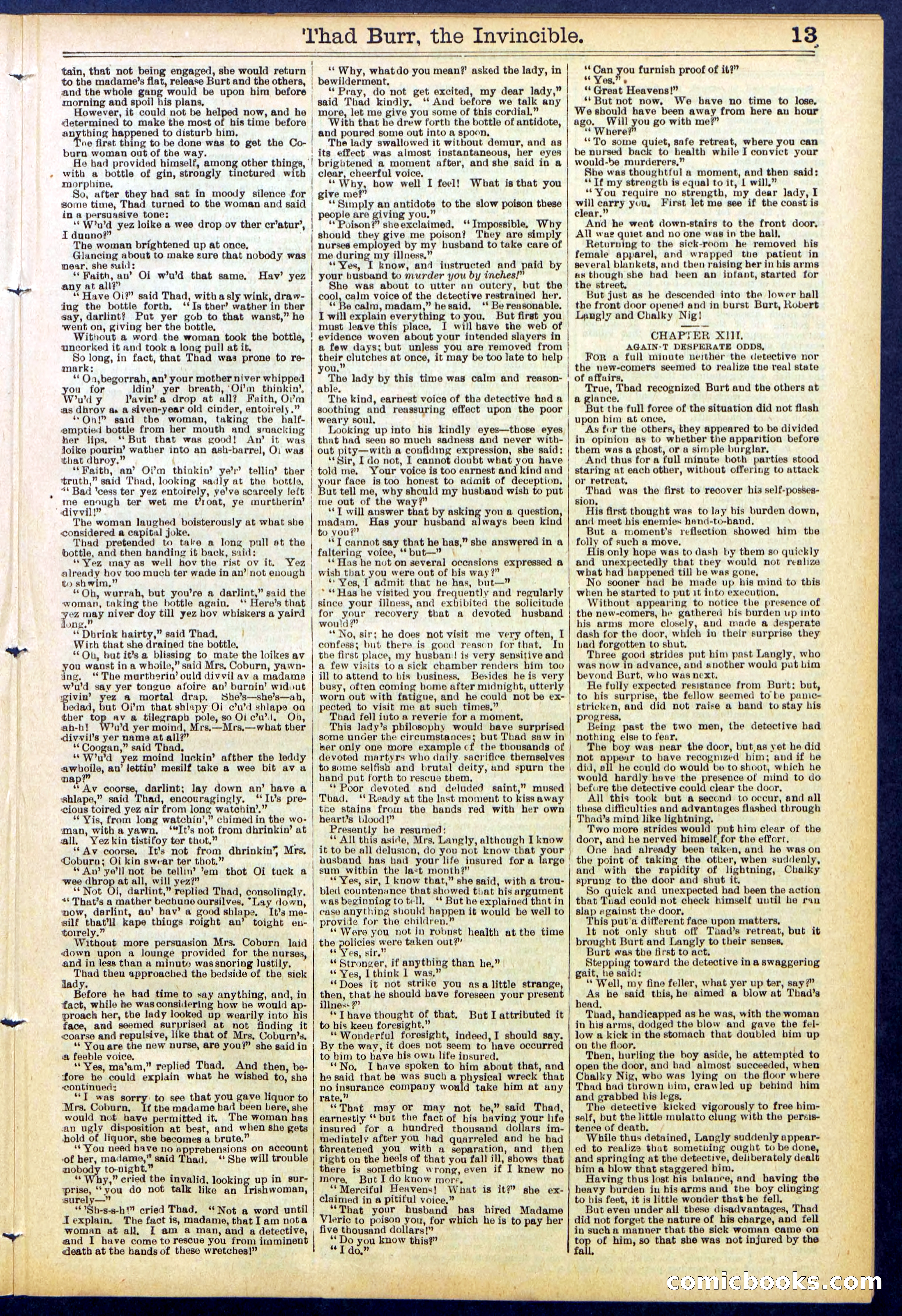Beadle's Dime Library No. 698 — page 13 of 32