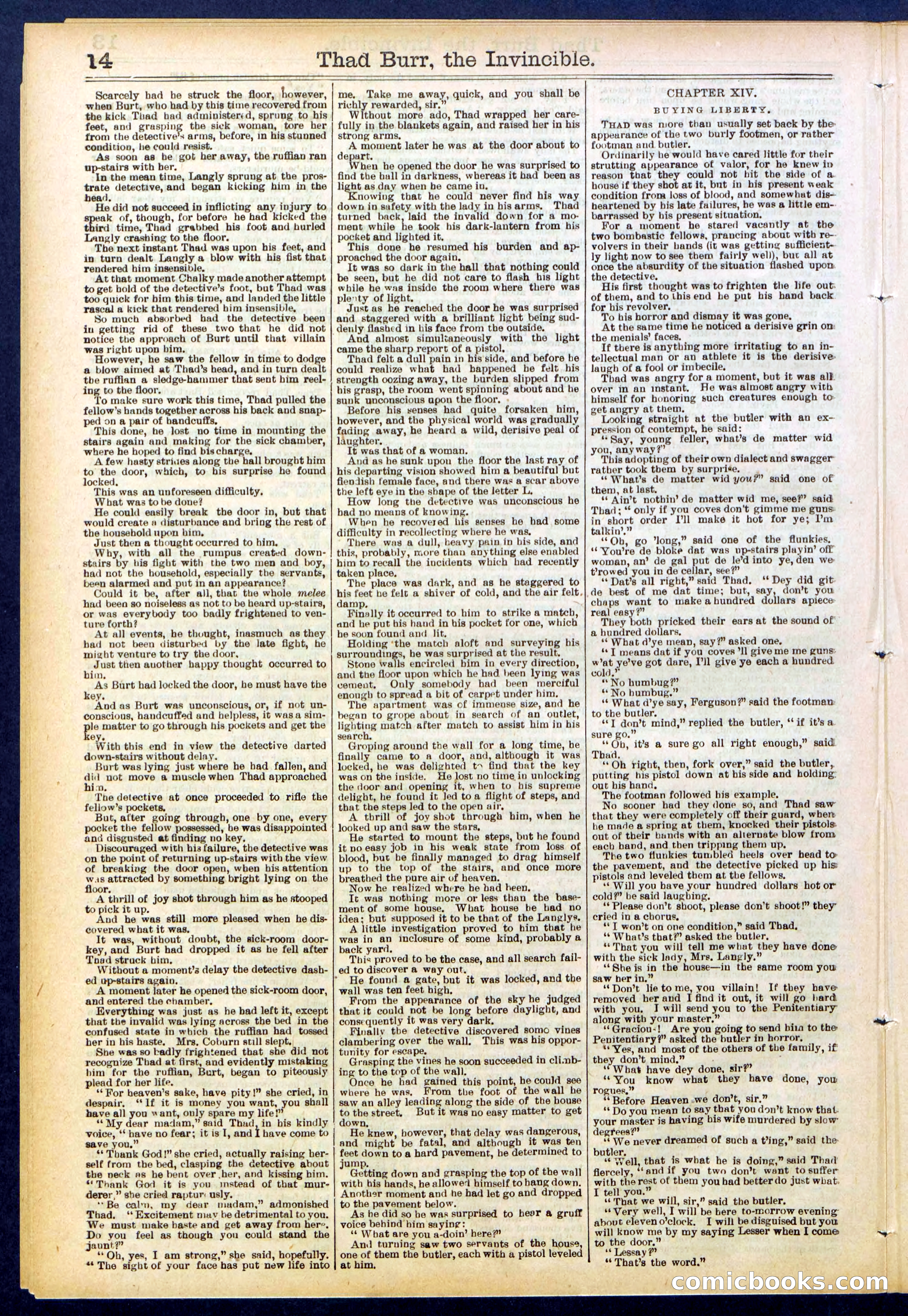 Beadle's Dime Library No. 698 — page 14 of 32