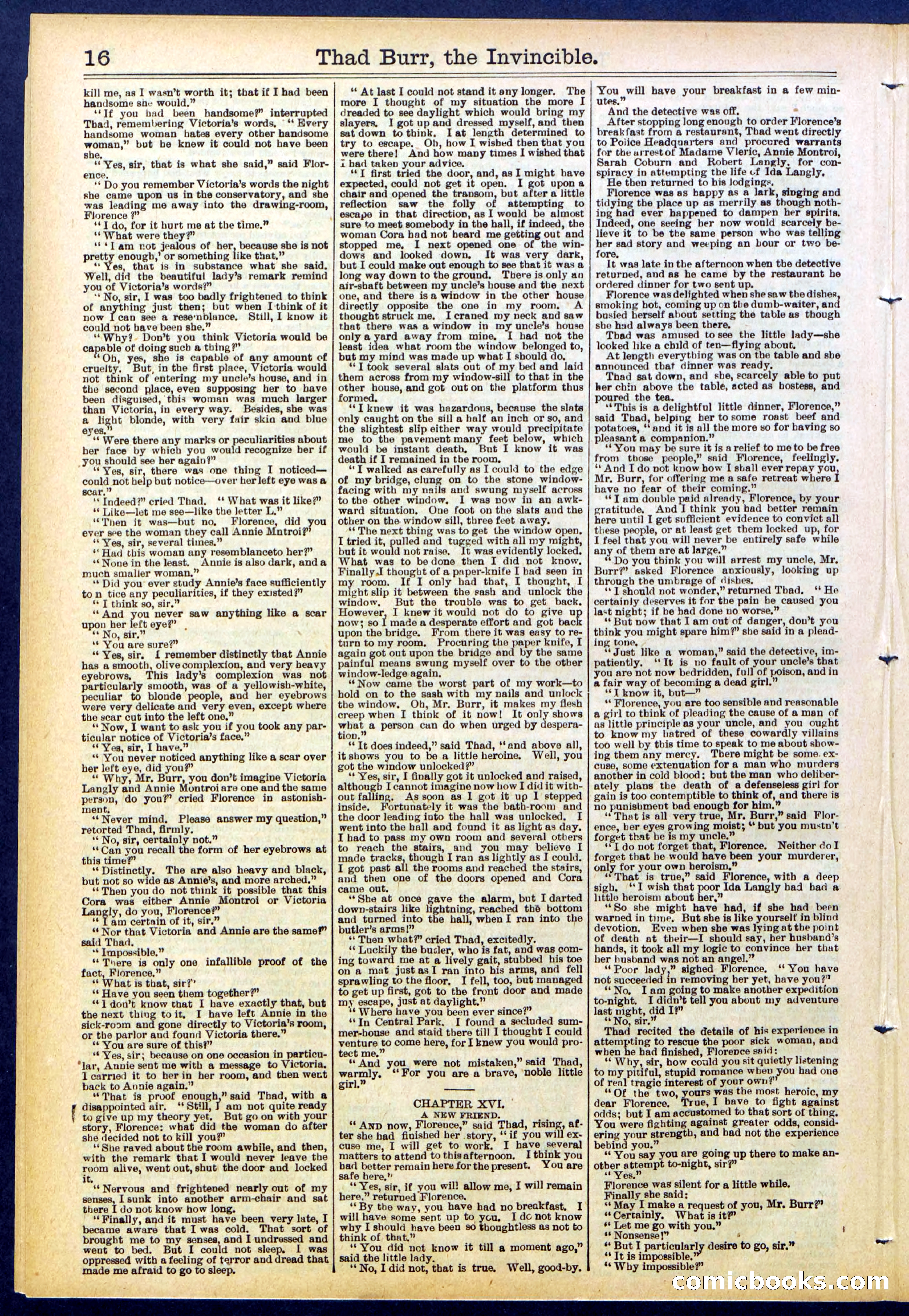 Beadle's Dime Library No. 698 — page 16 of 32