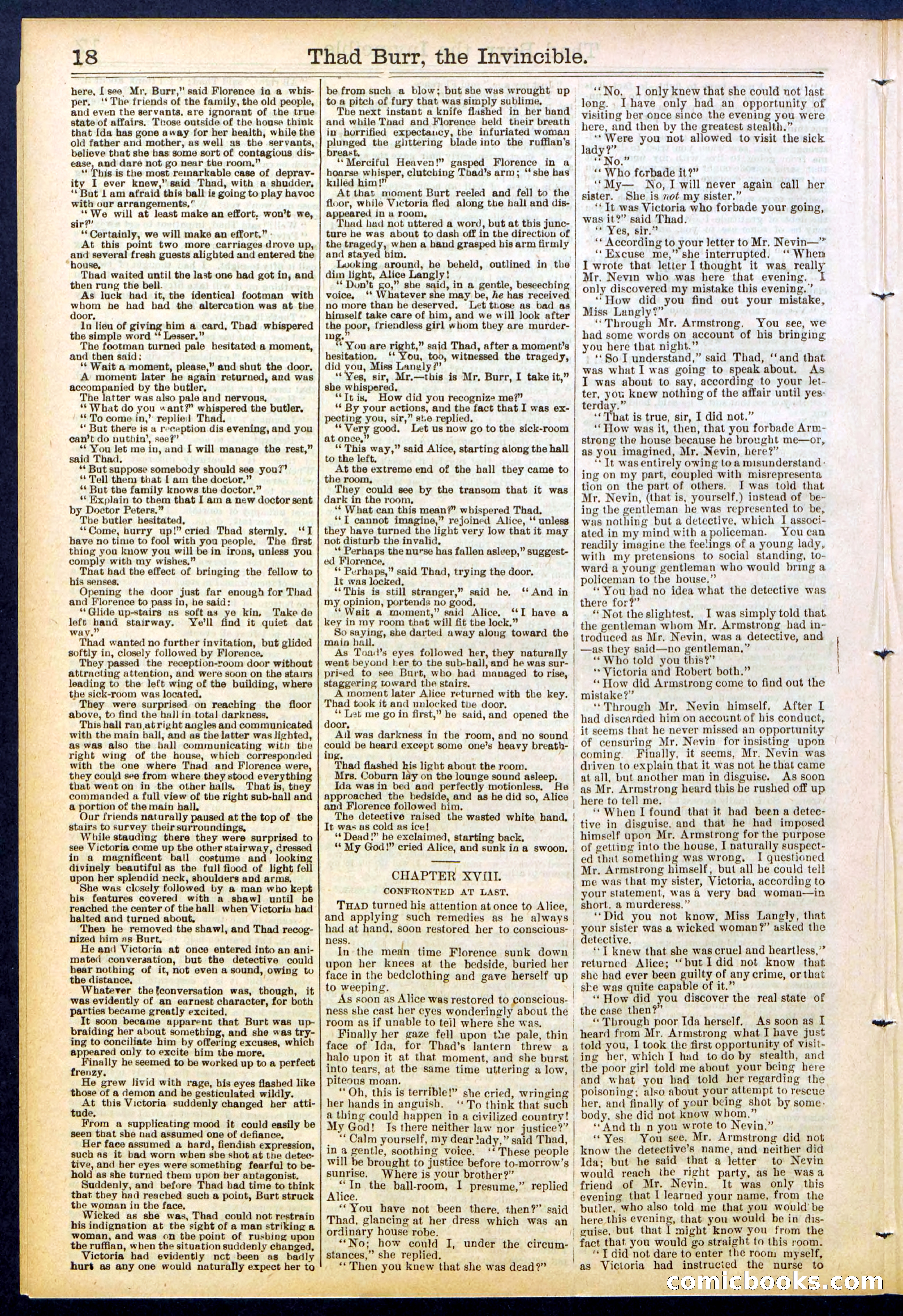 Beadle's Dime Library No. 698 — page 18 of 32