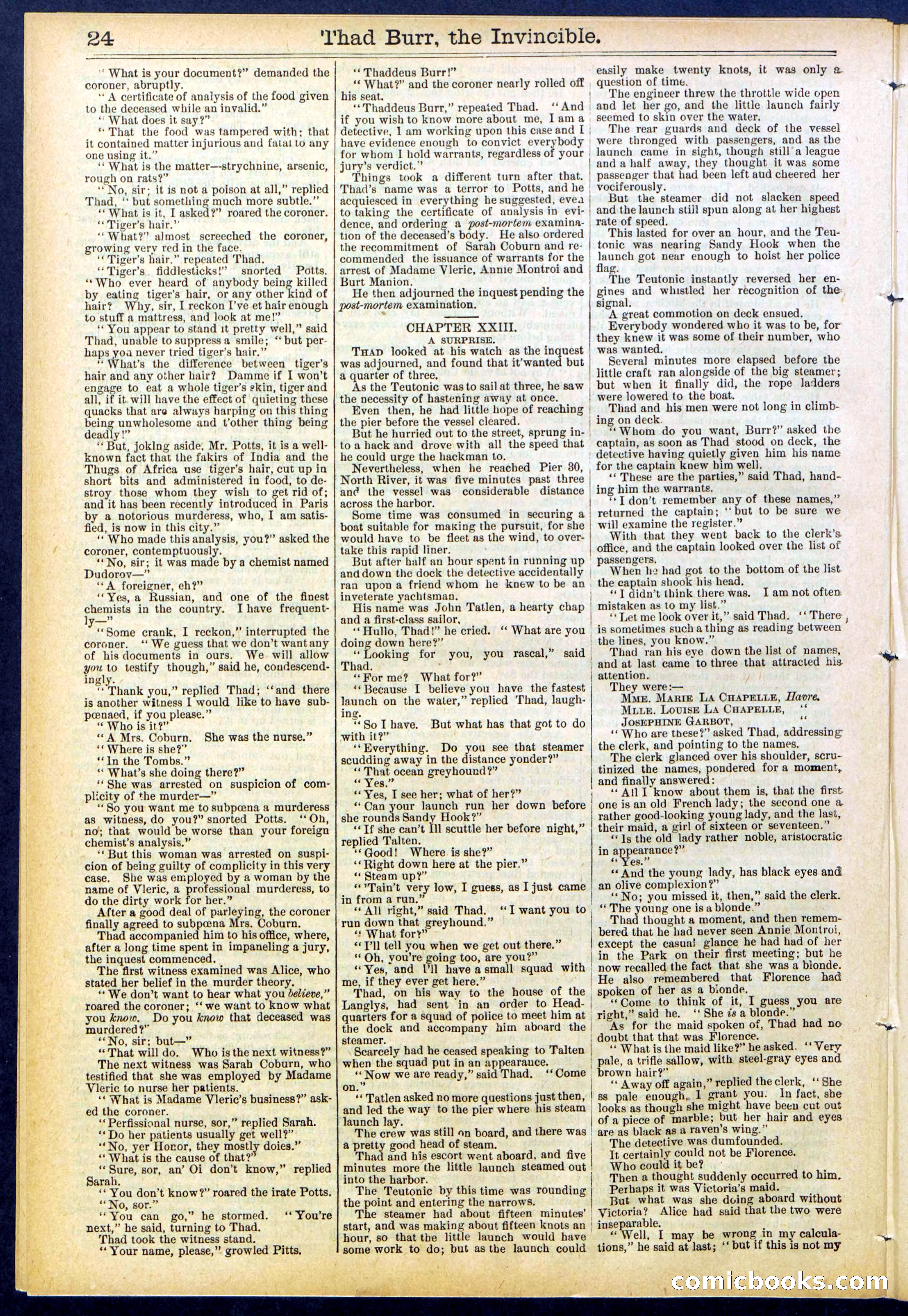 Beadle's Dime Library No. 698 — page 24 of 32