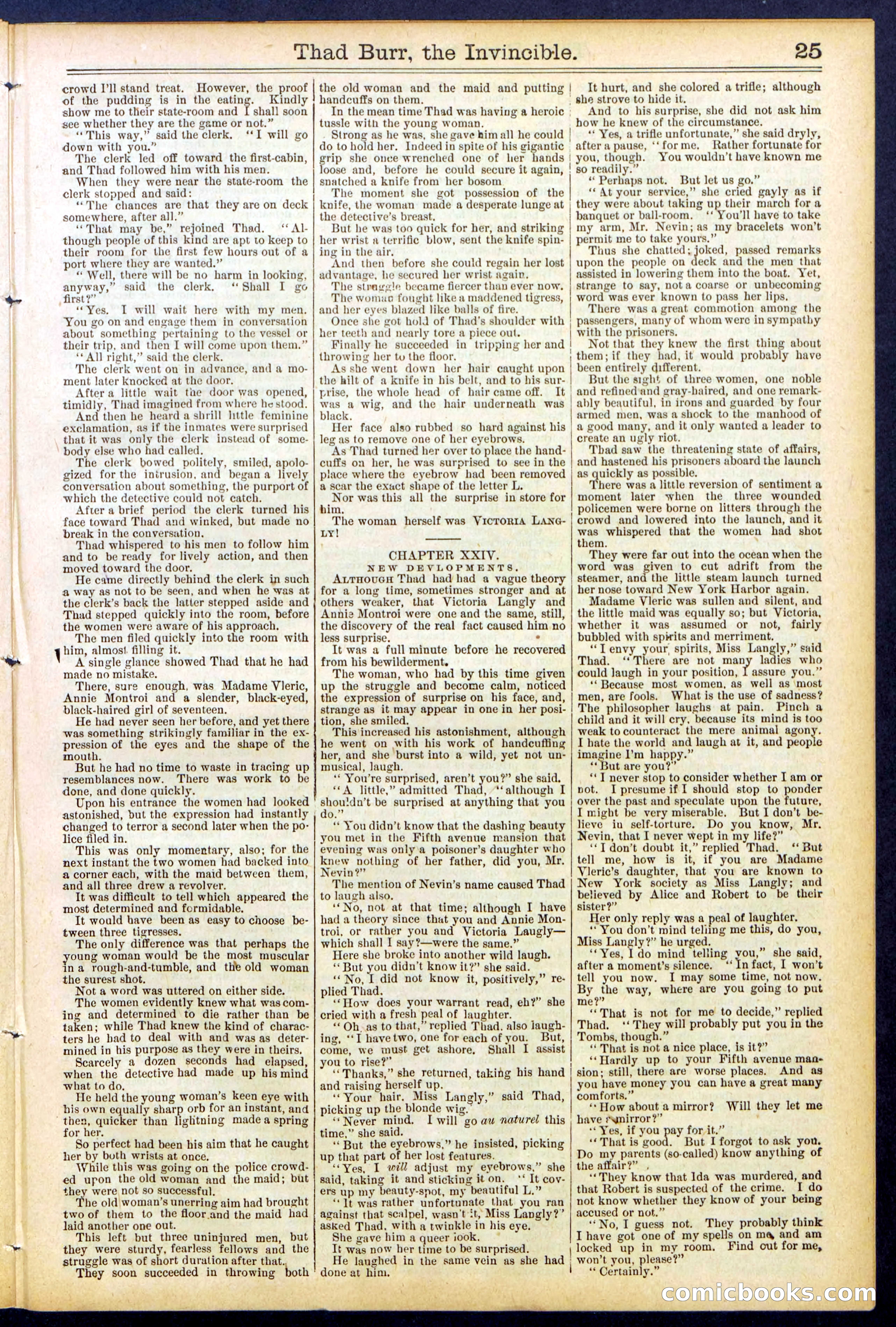 Beadle's Dime Library No. 698 — page 25 of 32