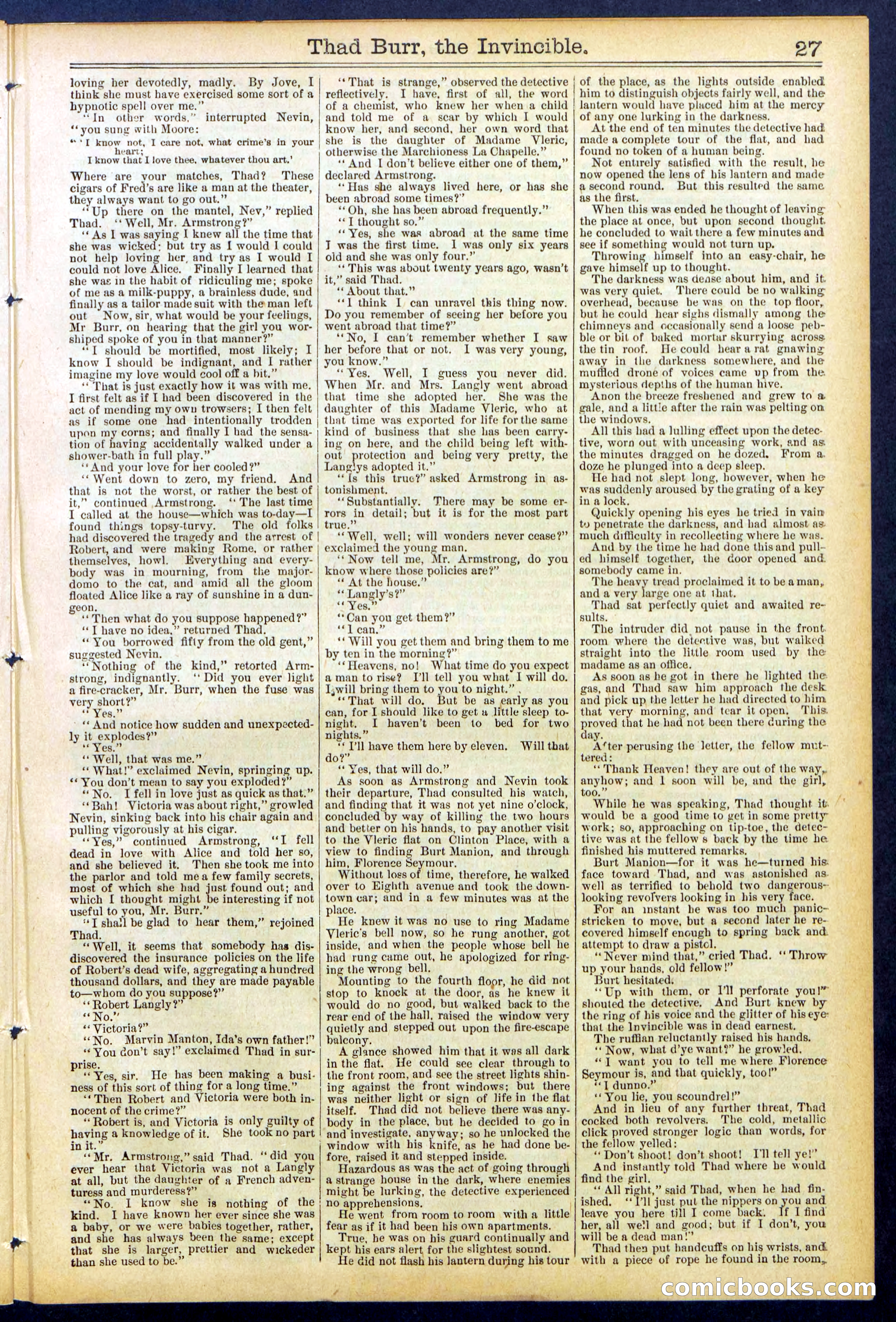 Beadle's Dime Library No. 698 — page 27 of 32