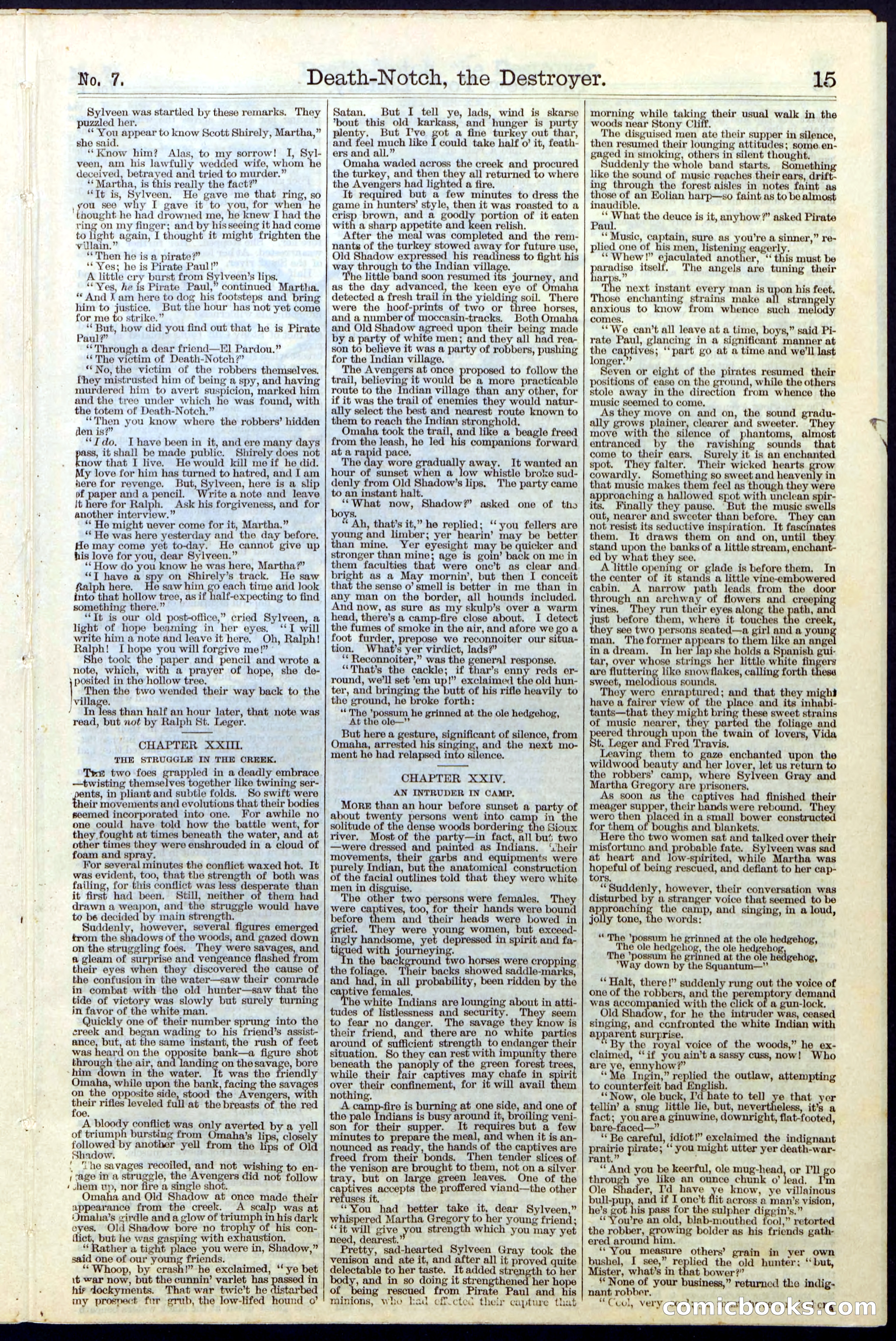 Beadle's New York Dime Library No. 7 — page 15 of 28