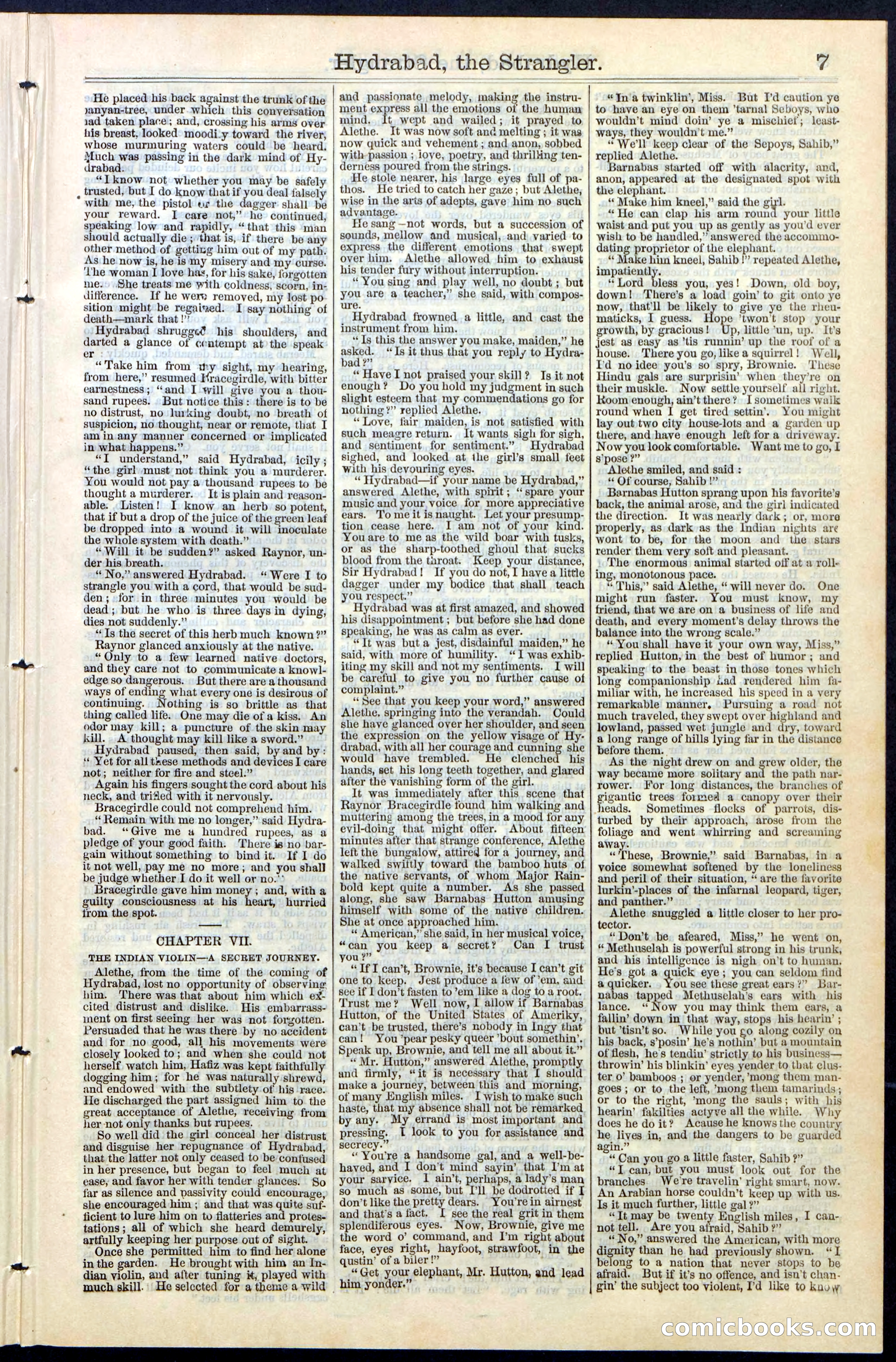 Beadle's New York Dime Library, No. 70 — page 7 of 32