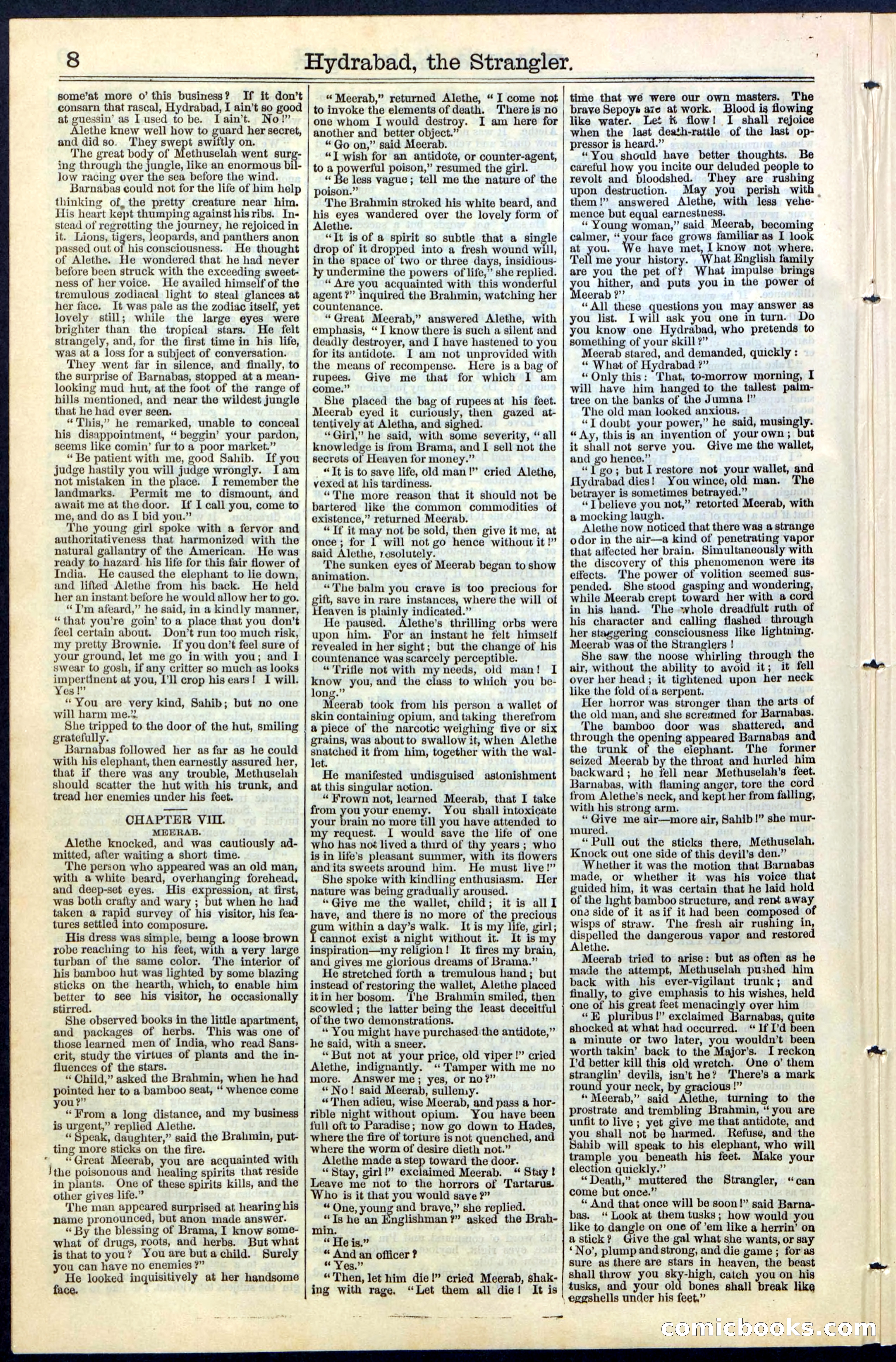 Beadle's New York Dime Library, No. 70 — page 8 of 32