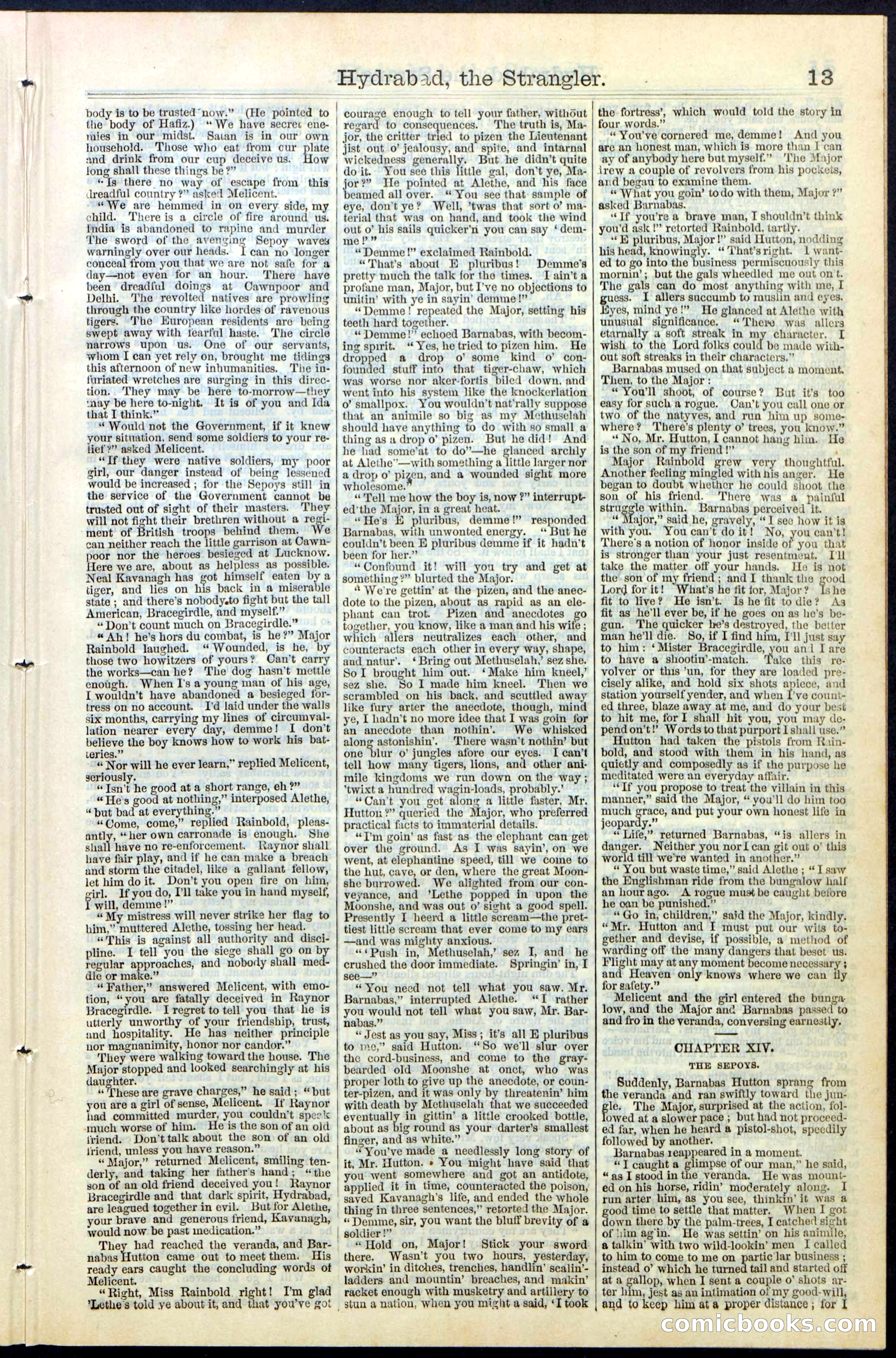 Beadle's New York Dime Library, No. 70 — page 13 of 32
