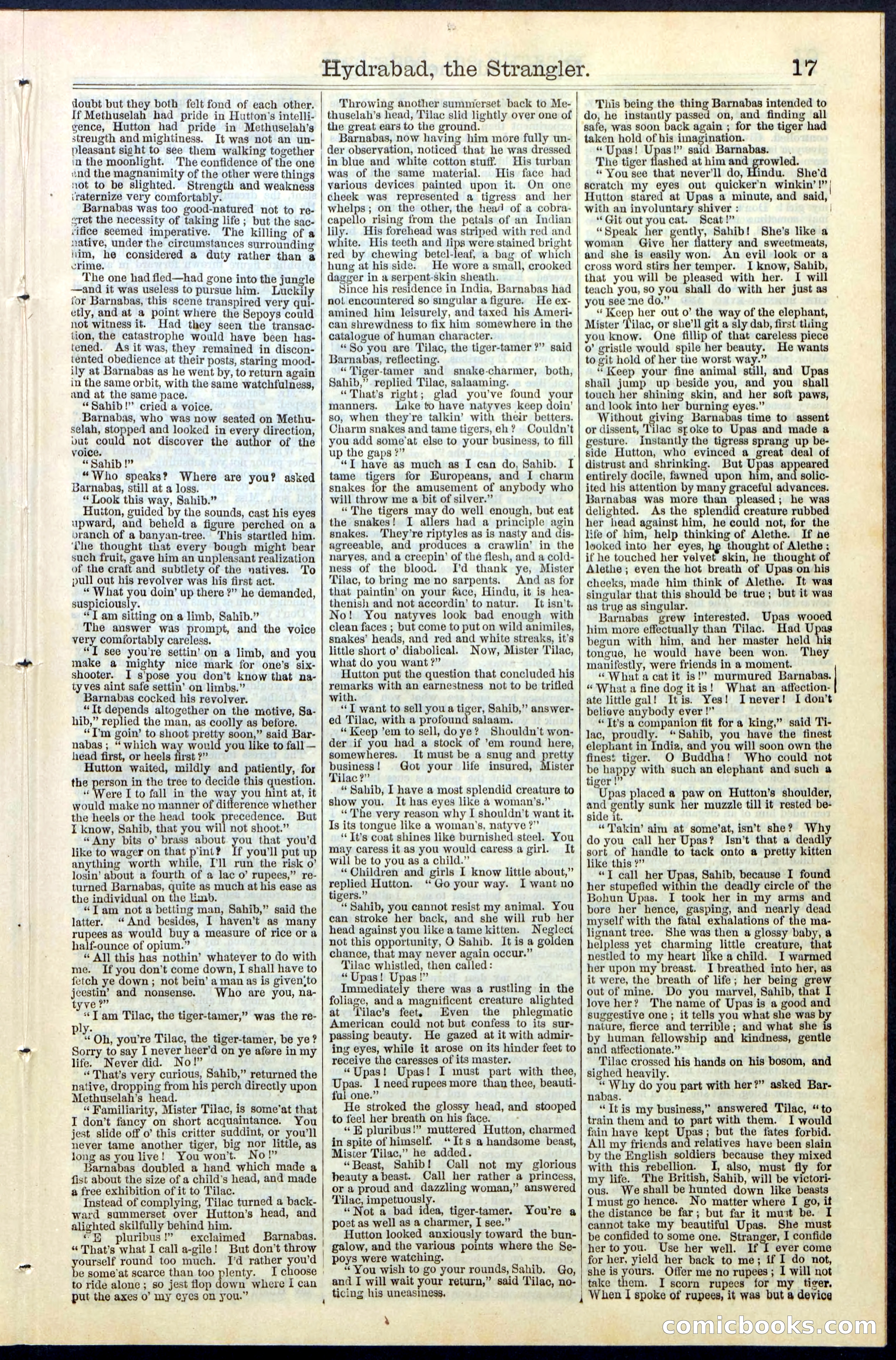 Beadle's New York Dime Library, No. 70 — page 17 of 32