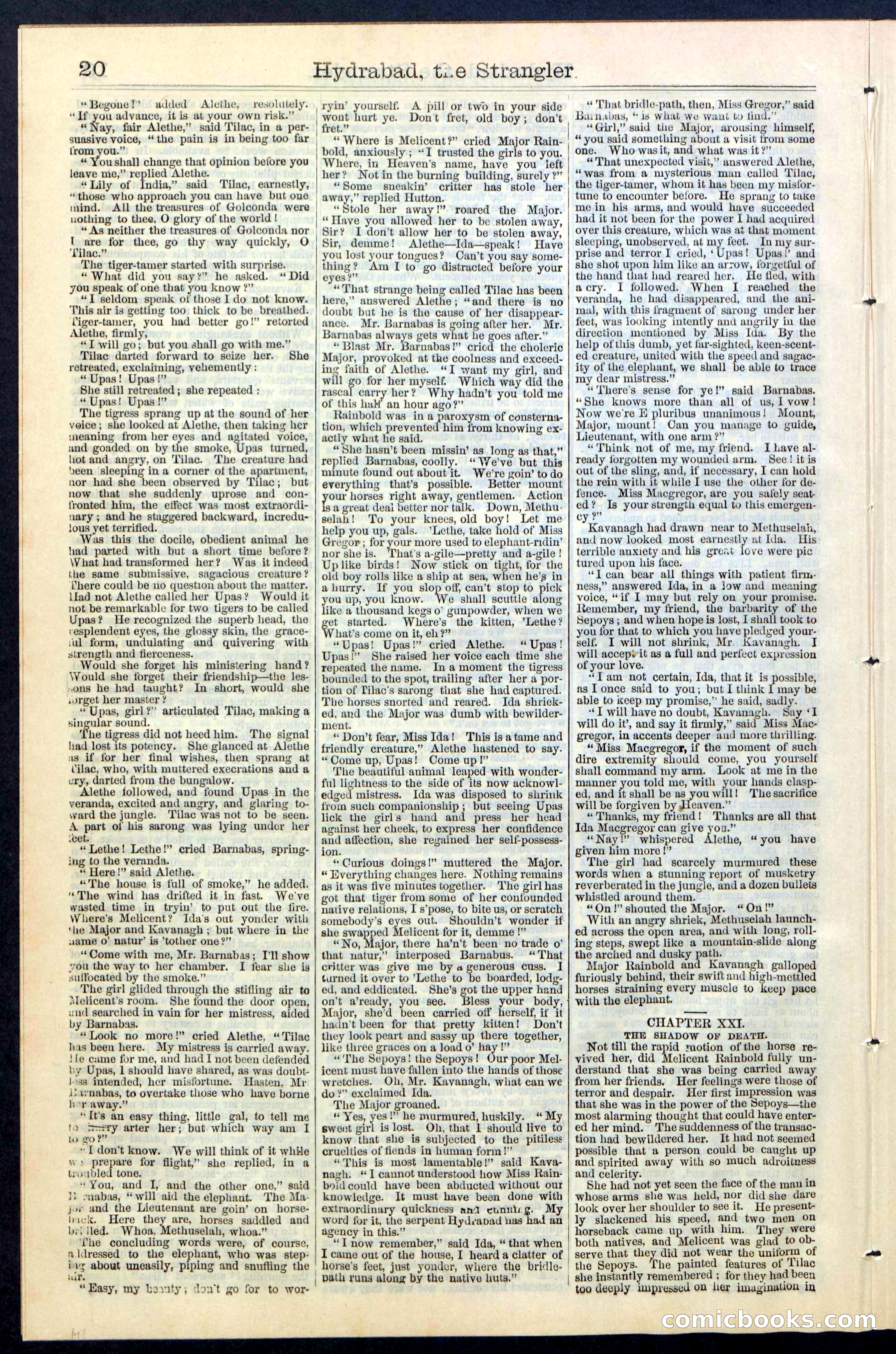 Beadle's New York Dime Library, No. 70 — page 20 of 32