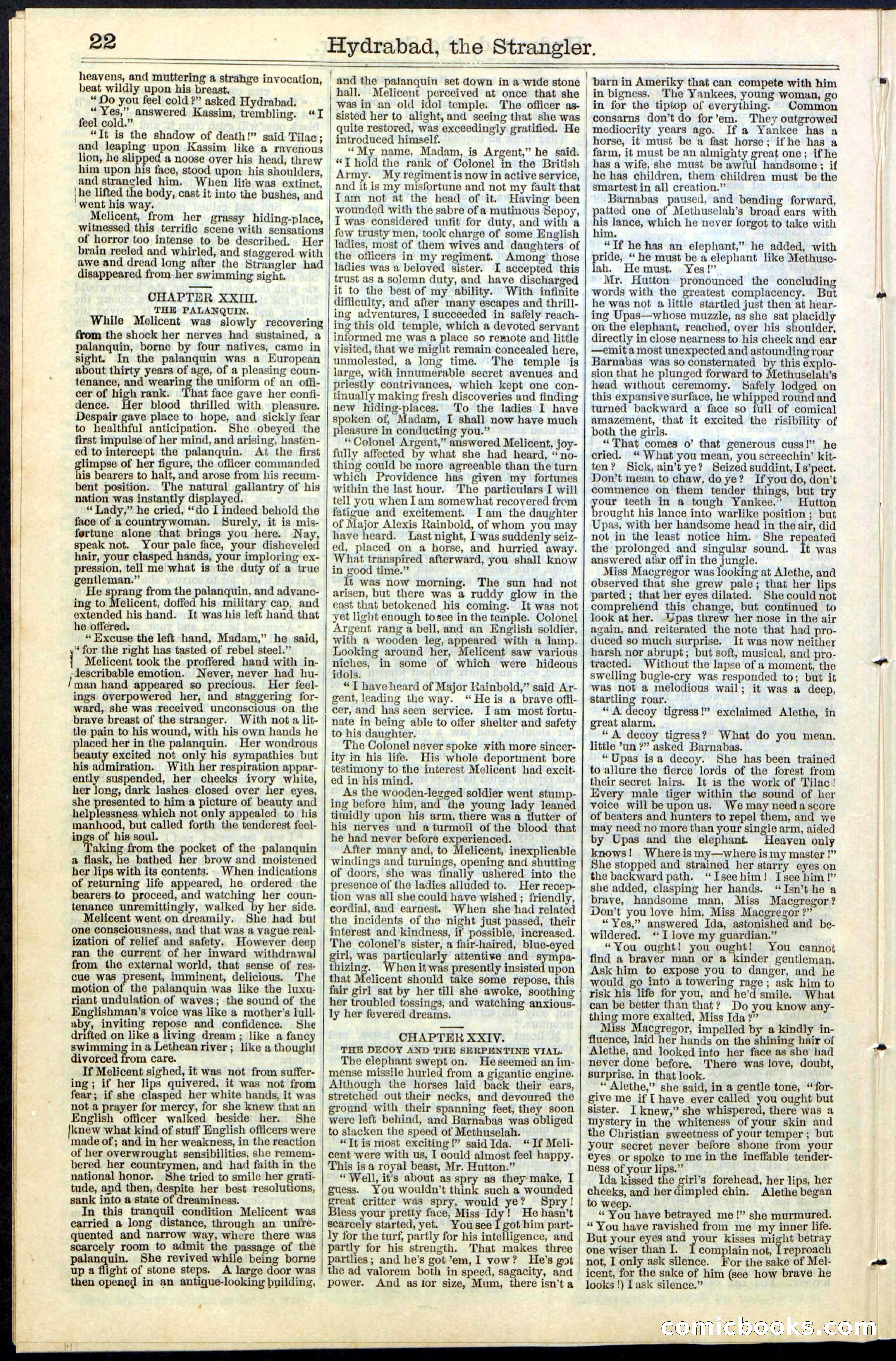 Beadle's New York Dime Library, No. 70 — page 22 of 32