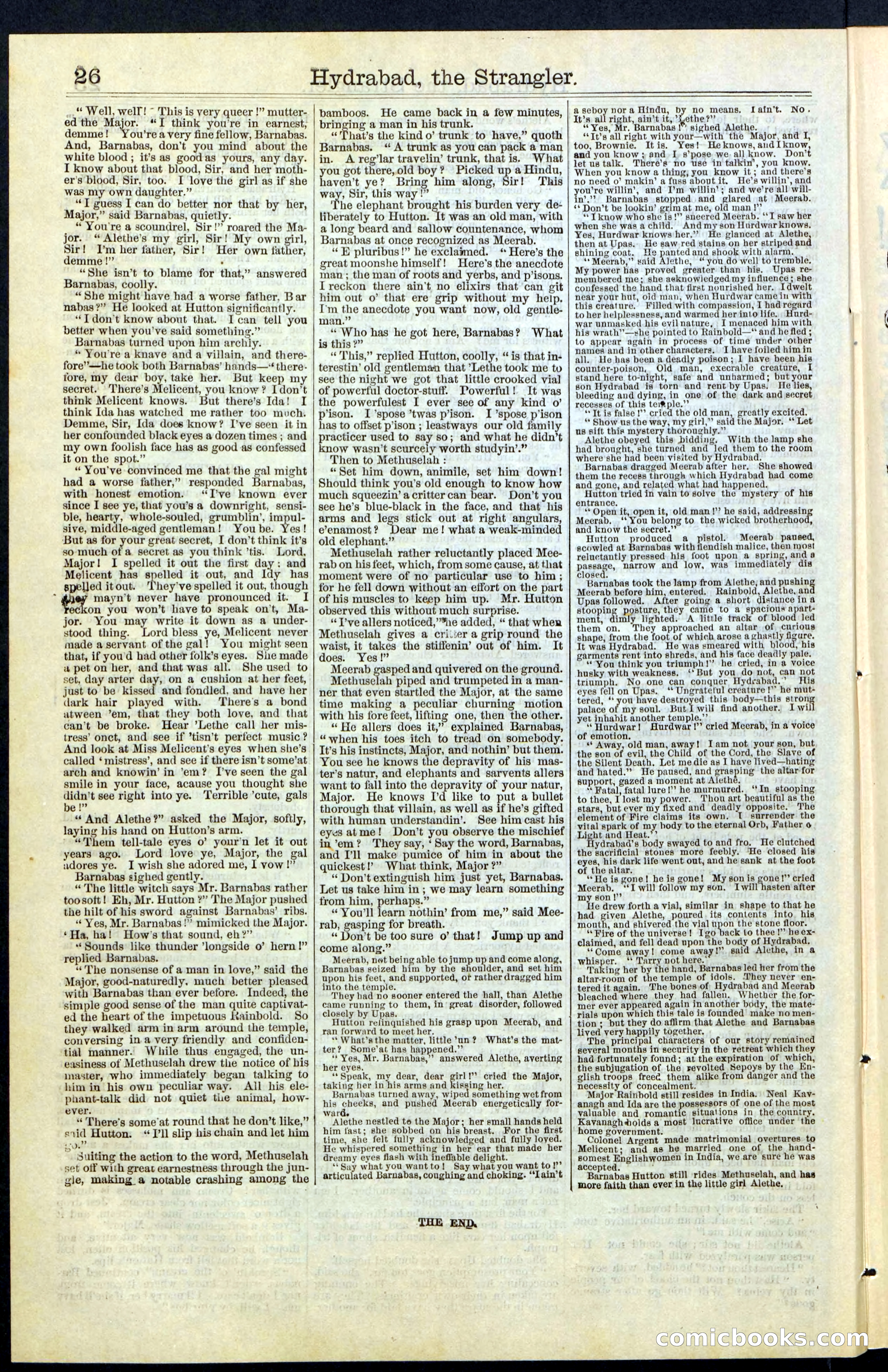 Beadle's New York Dime Library, No. 70 — page 26 of 32