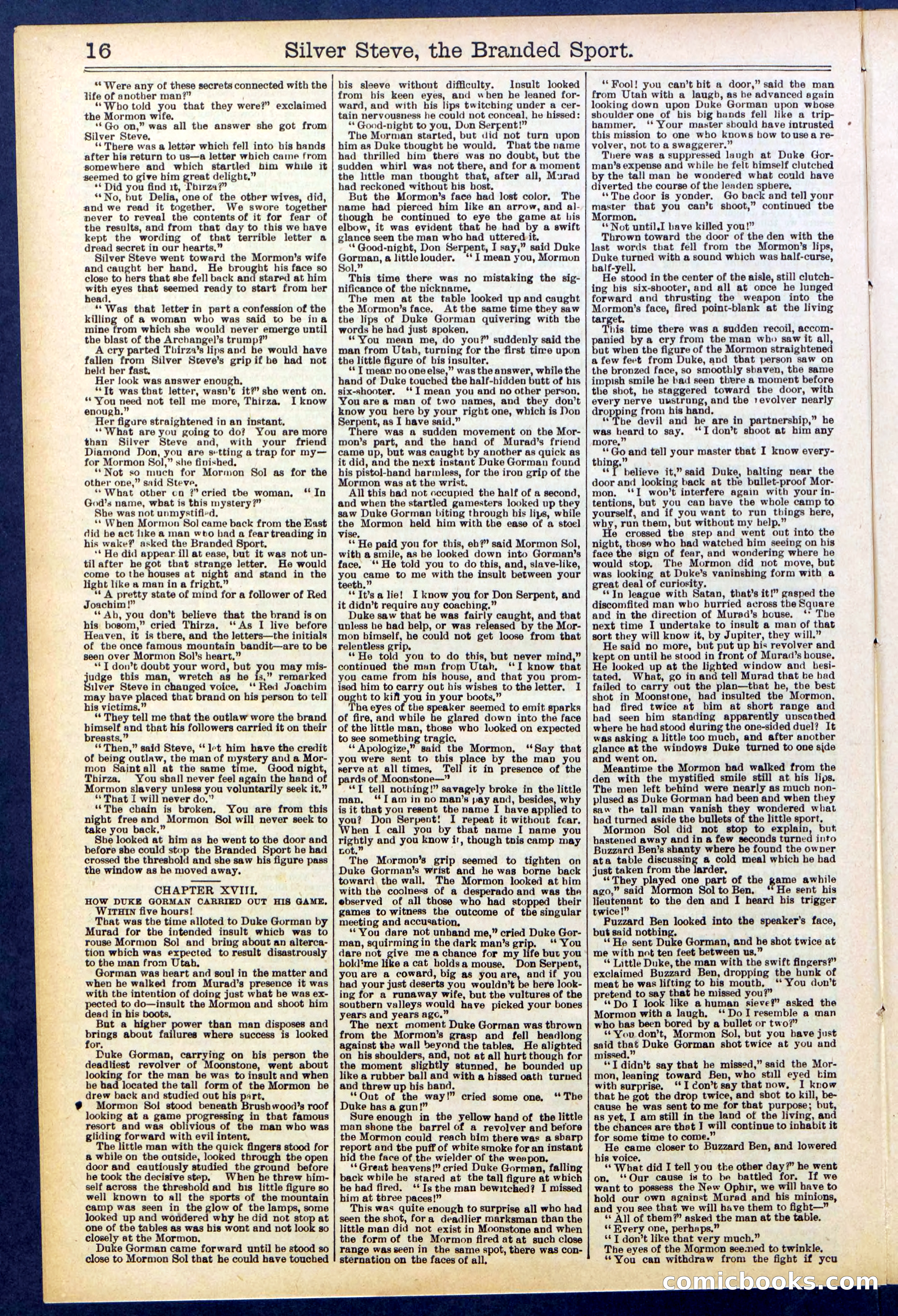 Beadle's New York Dime Library No. 701 — page 16 of 32