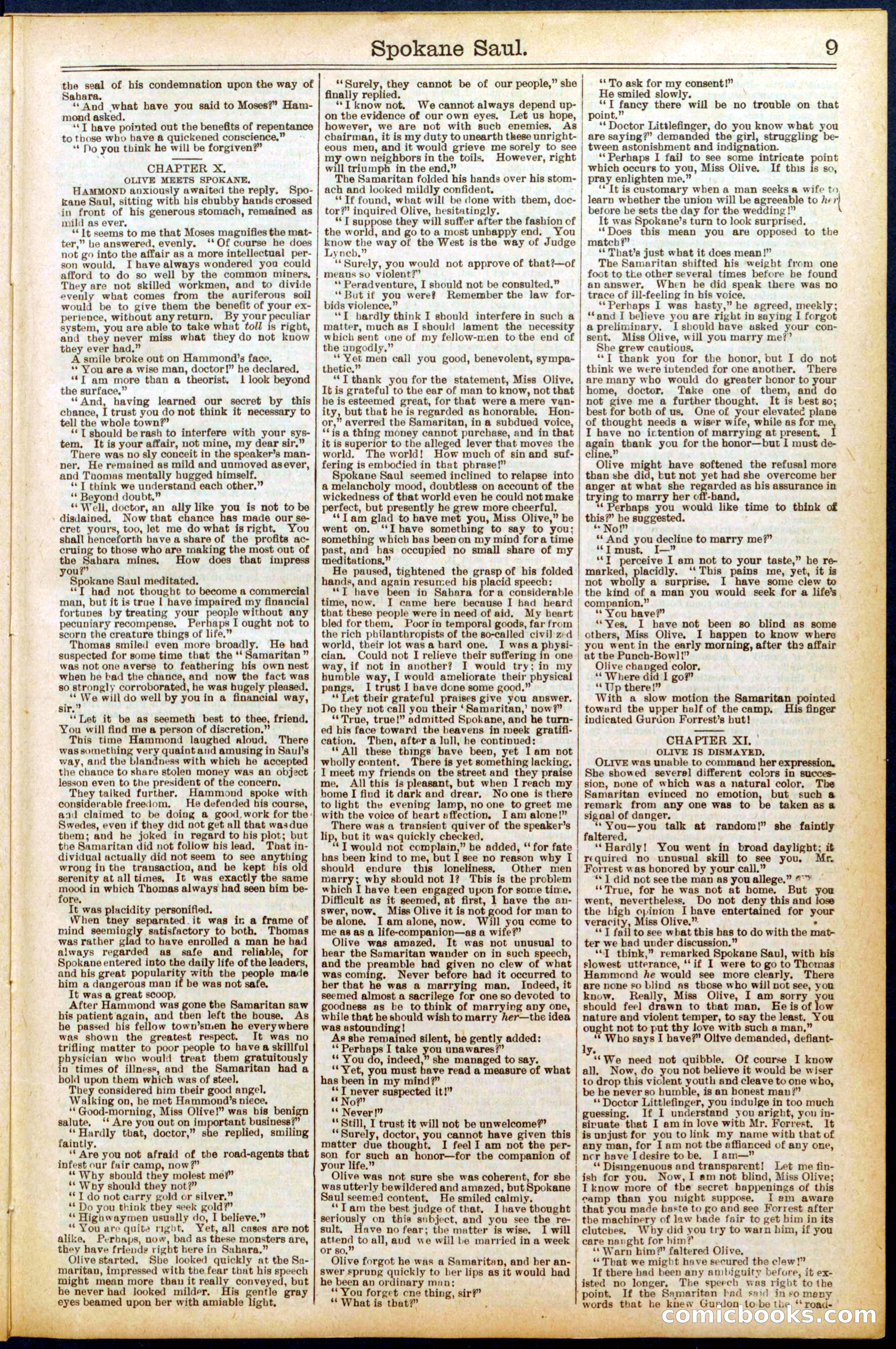 Beadle's New York Dime Library No. 703 — page 9 of 32