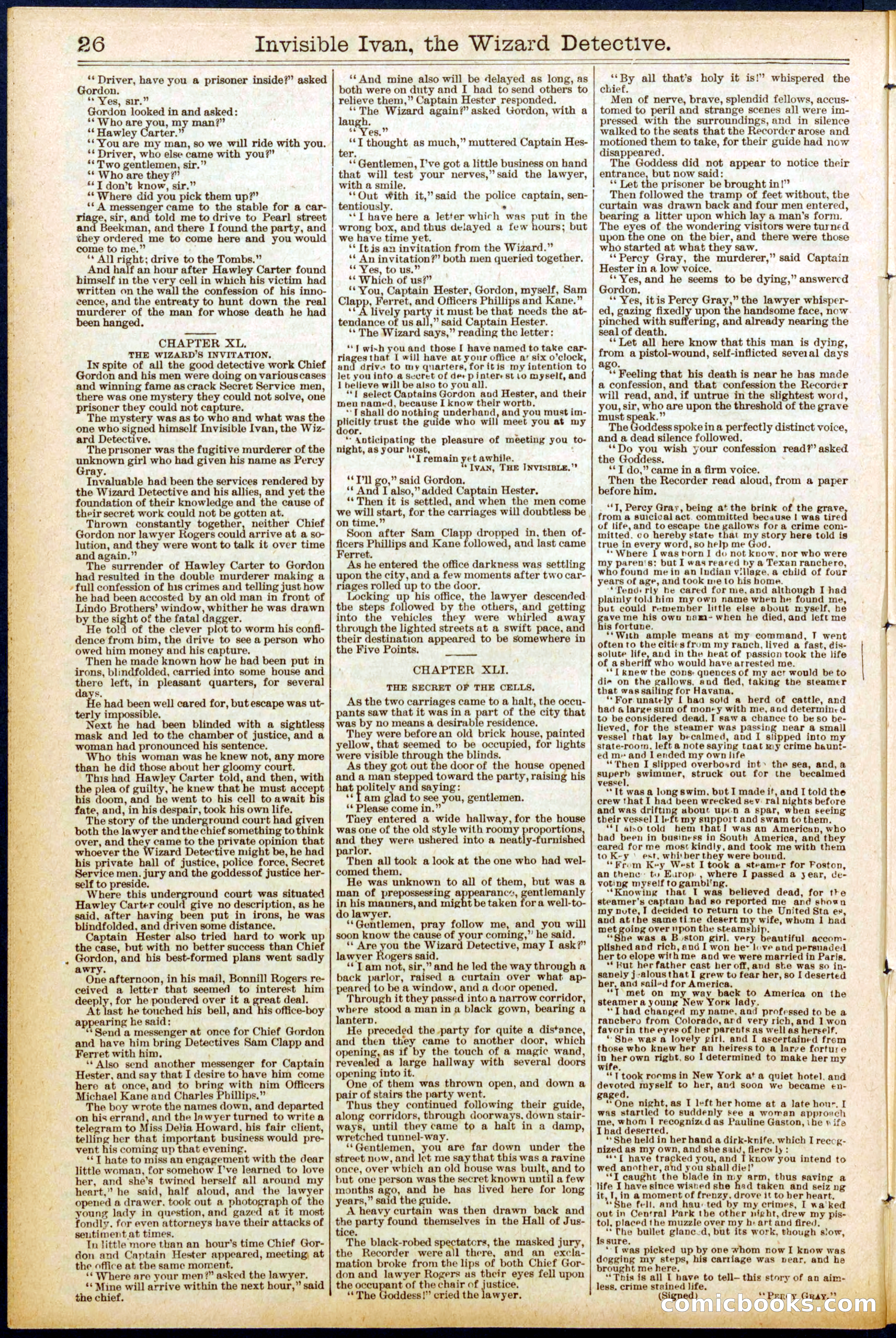 Beadle's New York Dime Library No. 704 — page 26 of 32