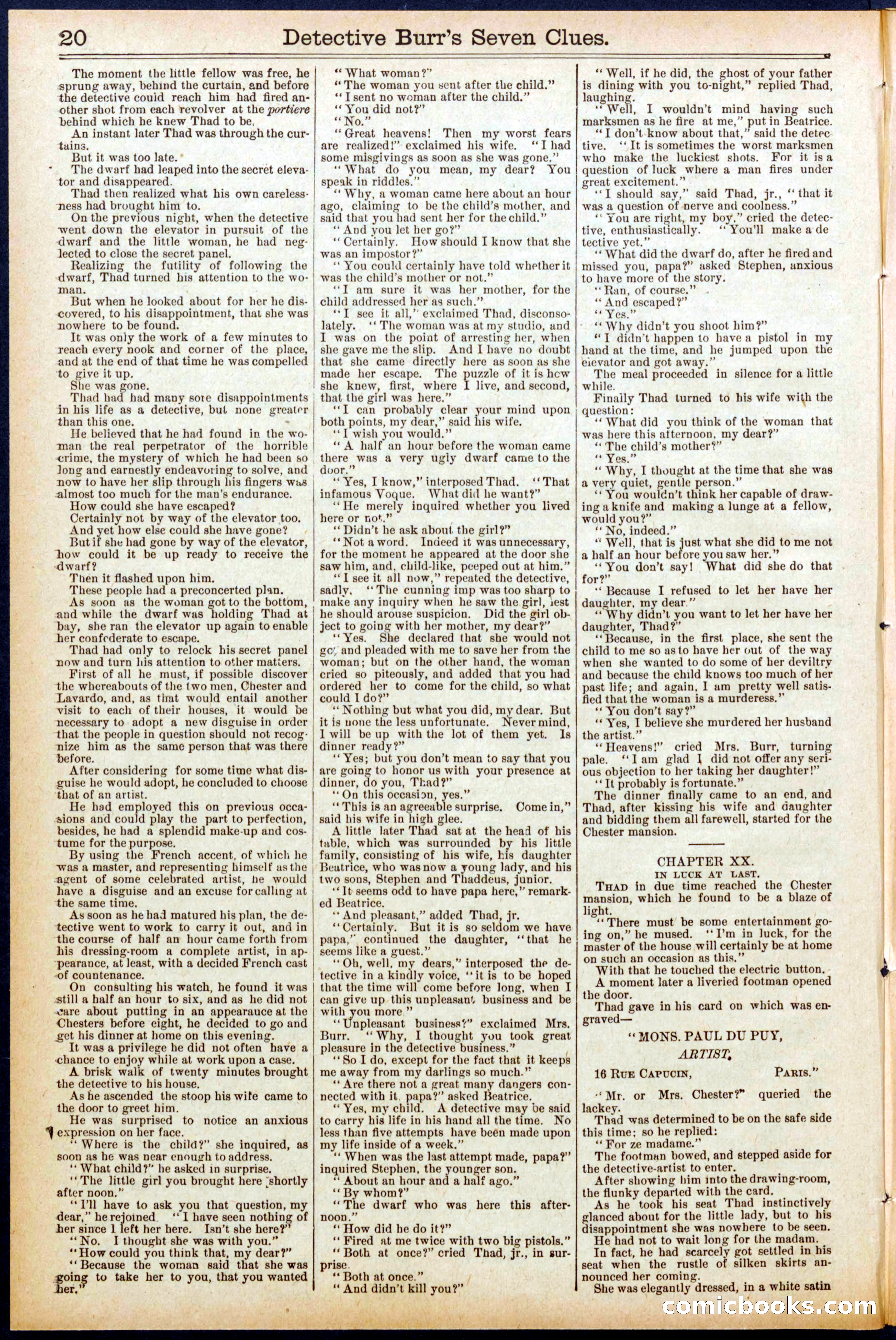 Beadle's New York Dime Library No. 706 — page 20 of 32