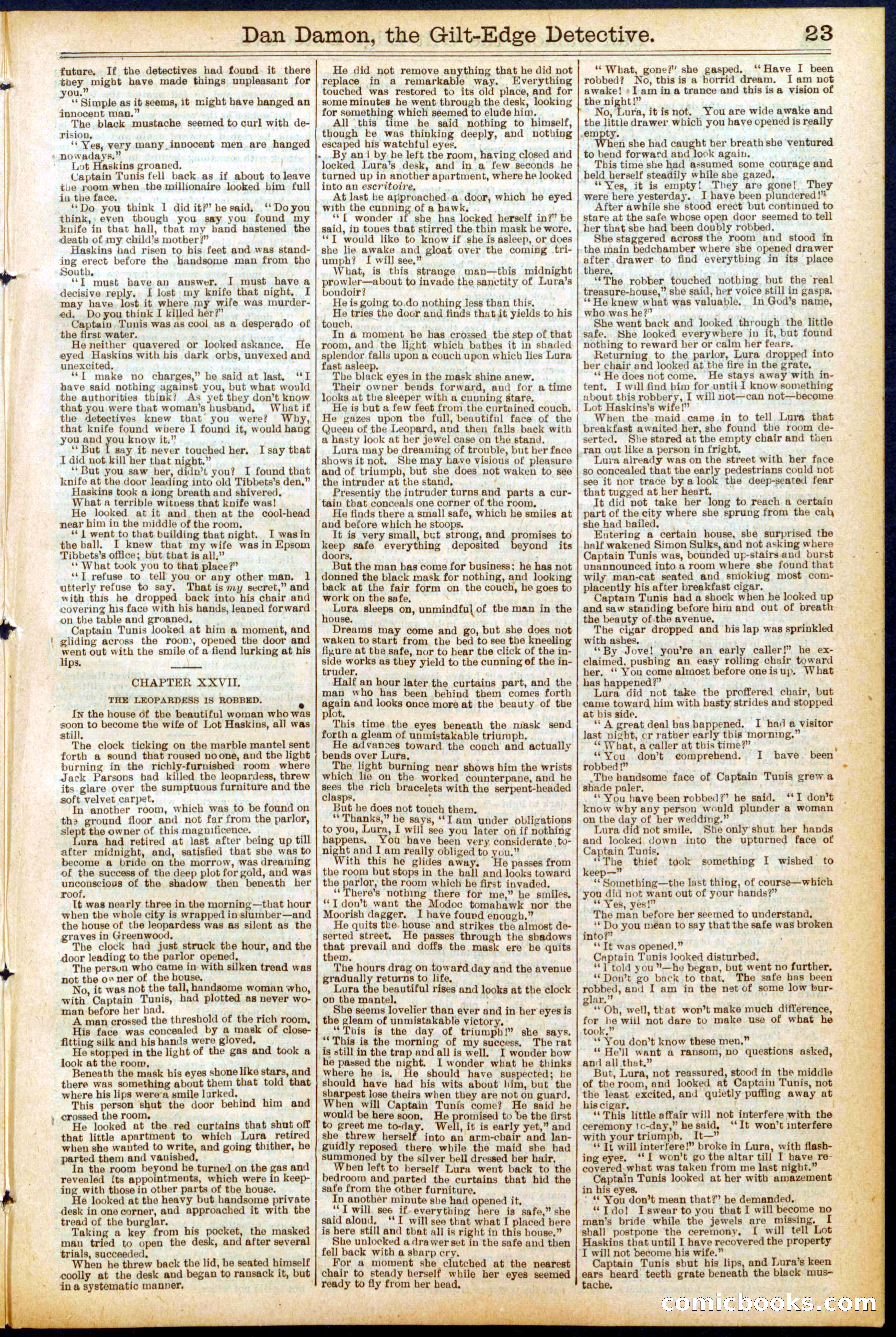 Beadle's Dime Library No. 711 — page 23 of 32