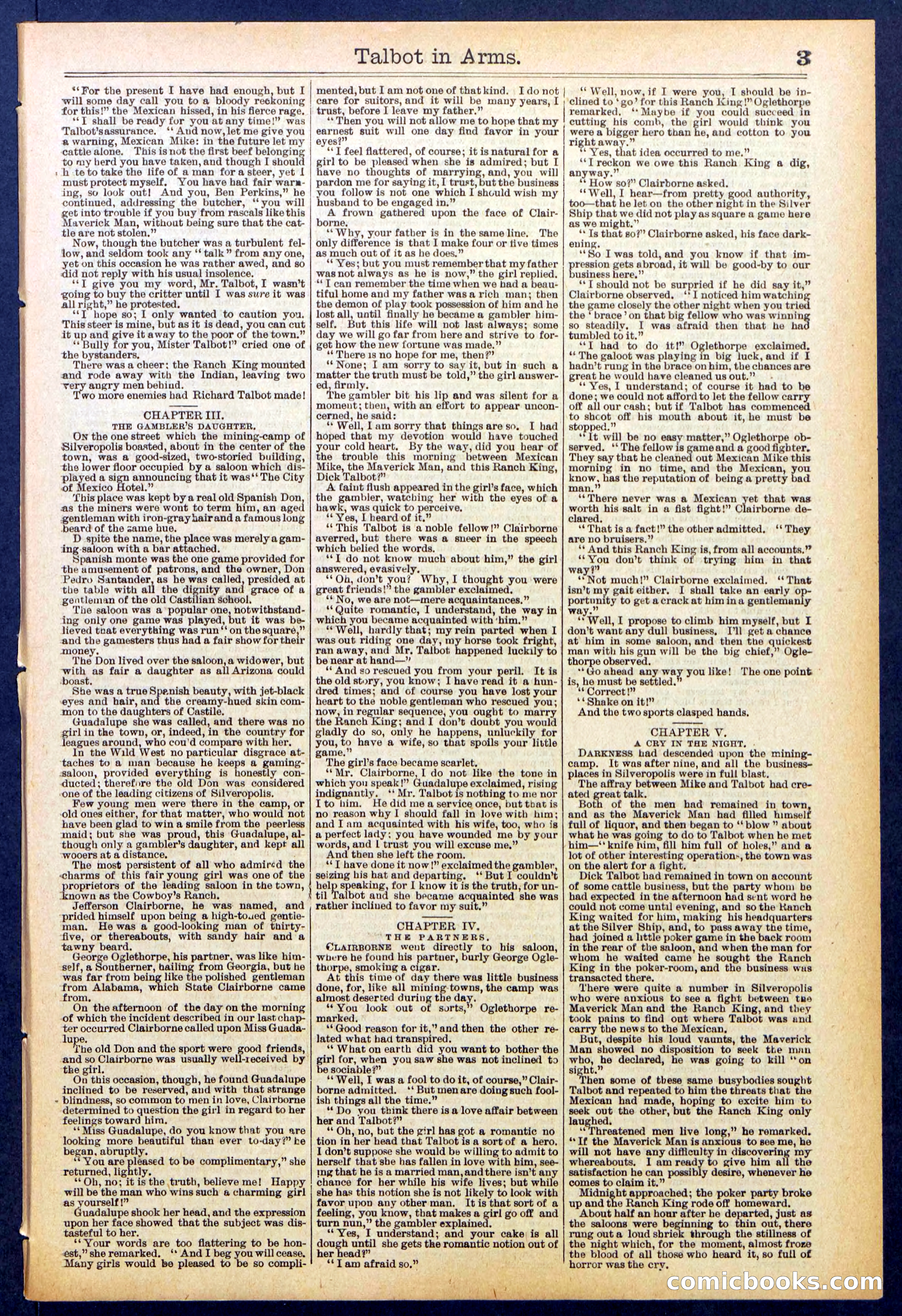 Beadle's New York Dime Library No. 741 — page 3 of 32
