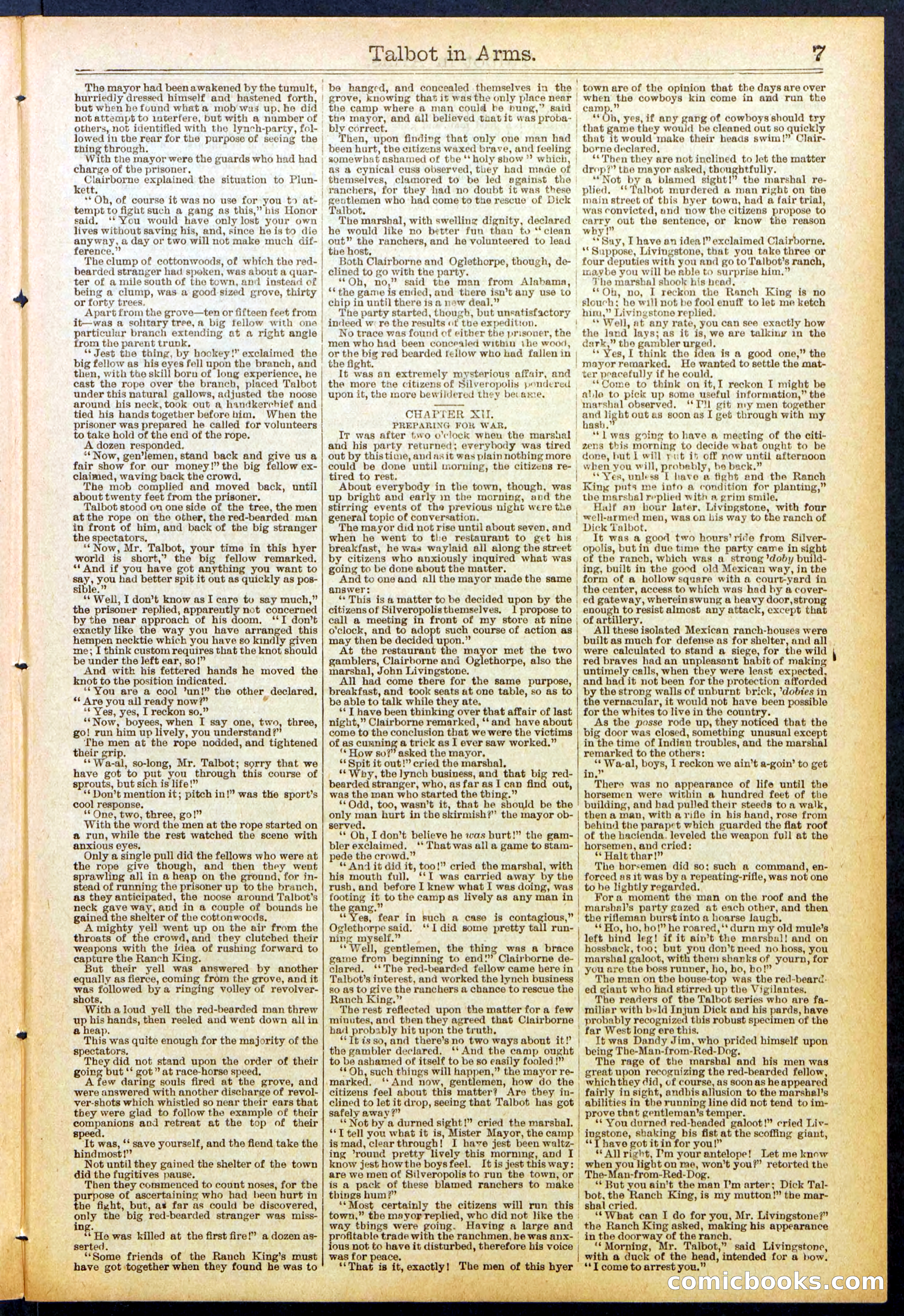 Beadle's New York Dime Library No. 741 — page 7 of 32