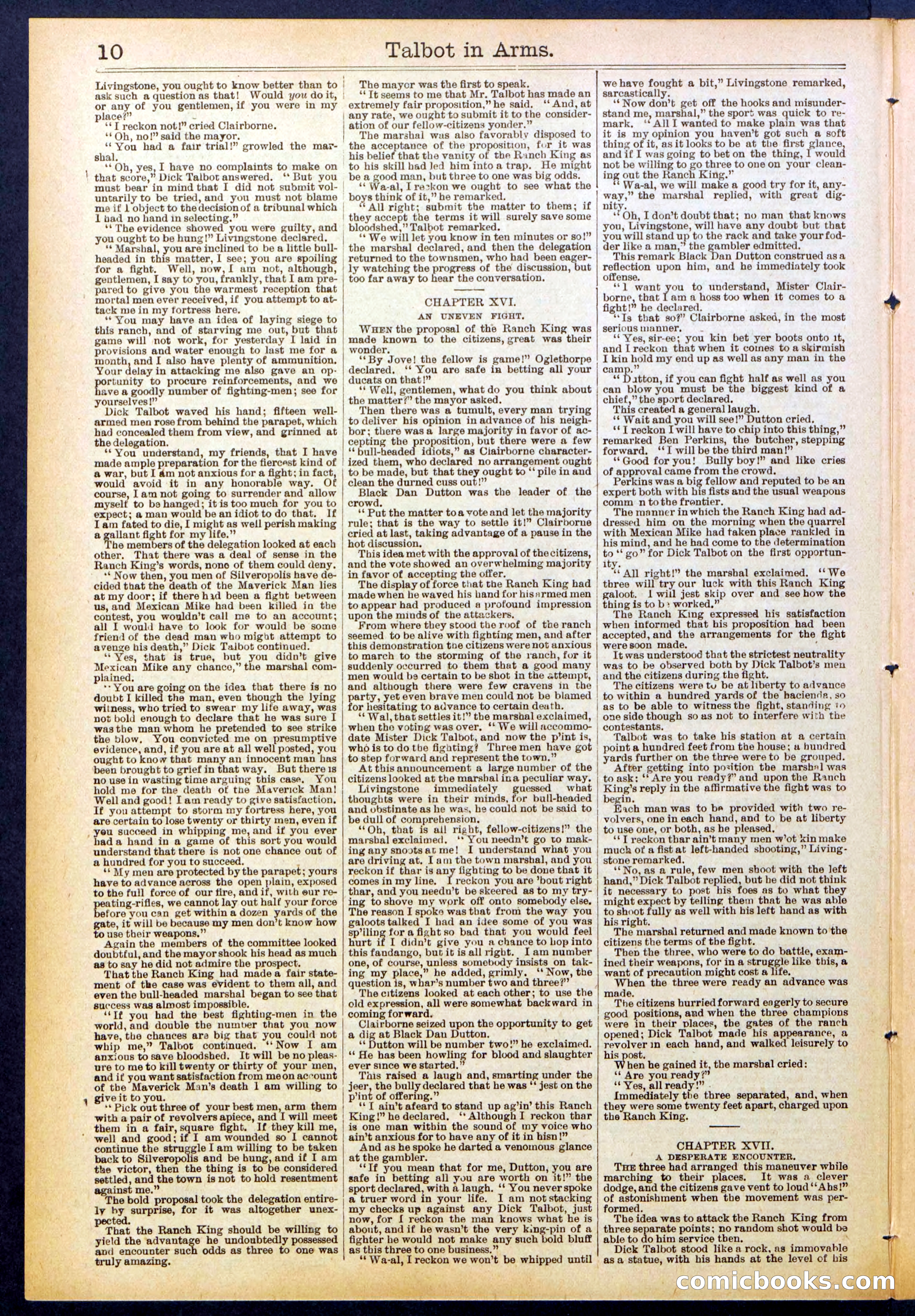 Beadle's New York Dime Library No. 741 — page 10 of 32