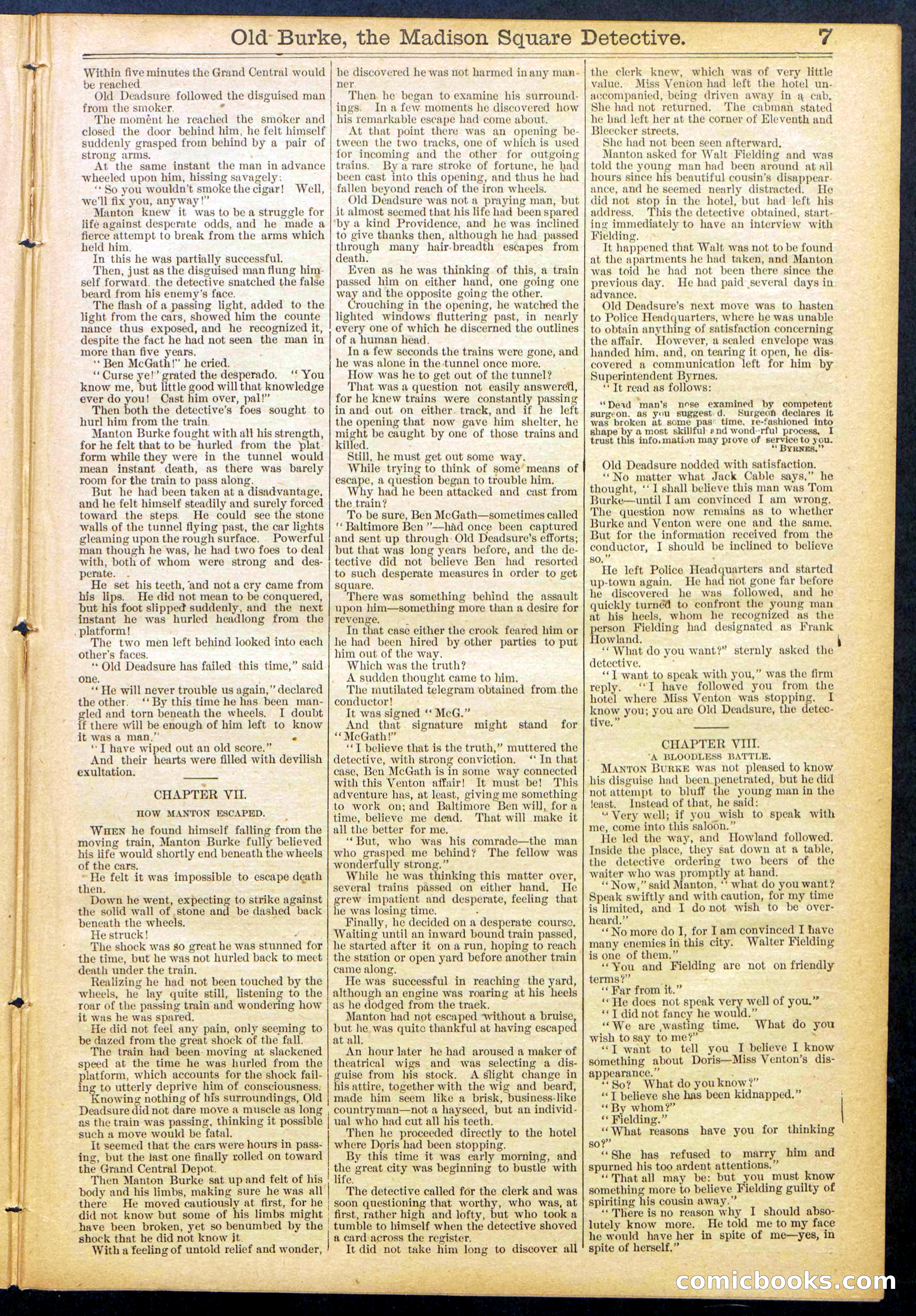 Beadle's New York Dime Library No. 756 — page 7 of 32