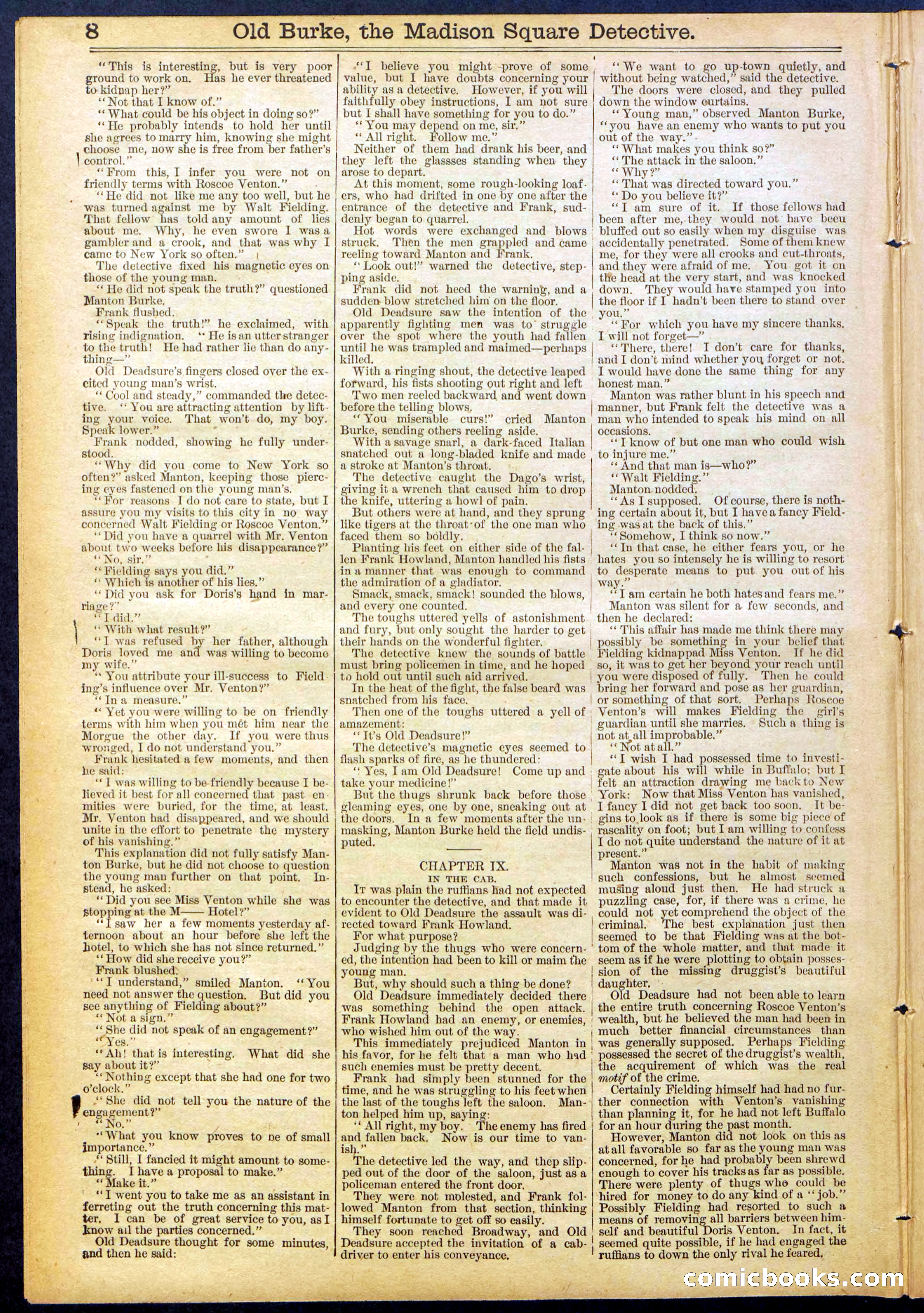Beadle's New York Dime Library No. 756 — page 8 of 32