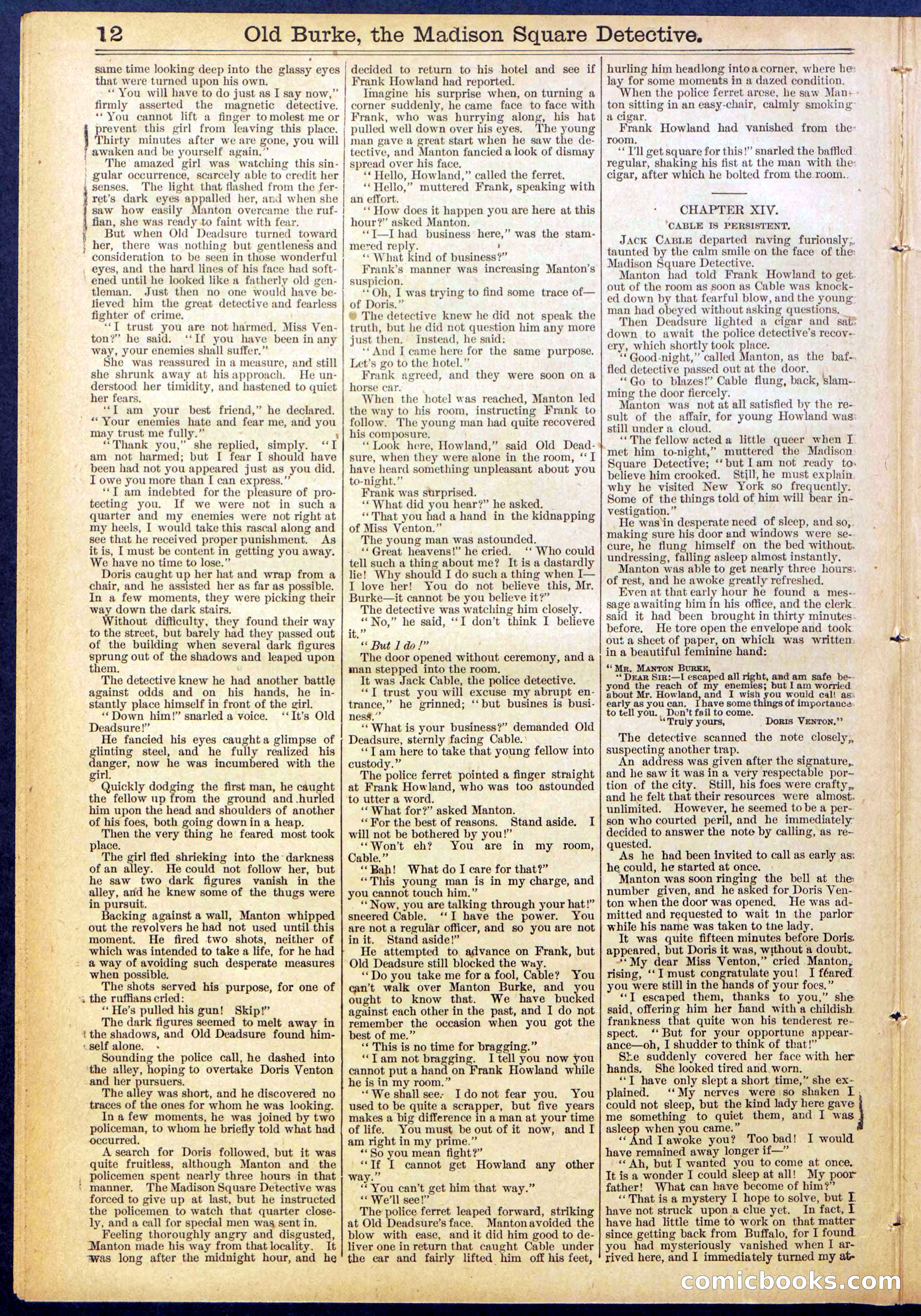 Beadle's New York Dime Library No. 756 — page 12 of 32