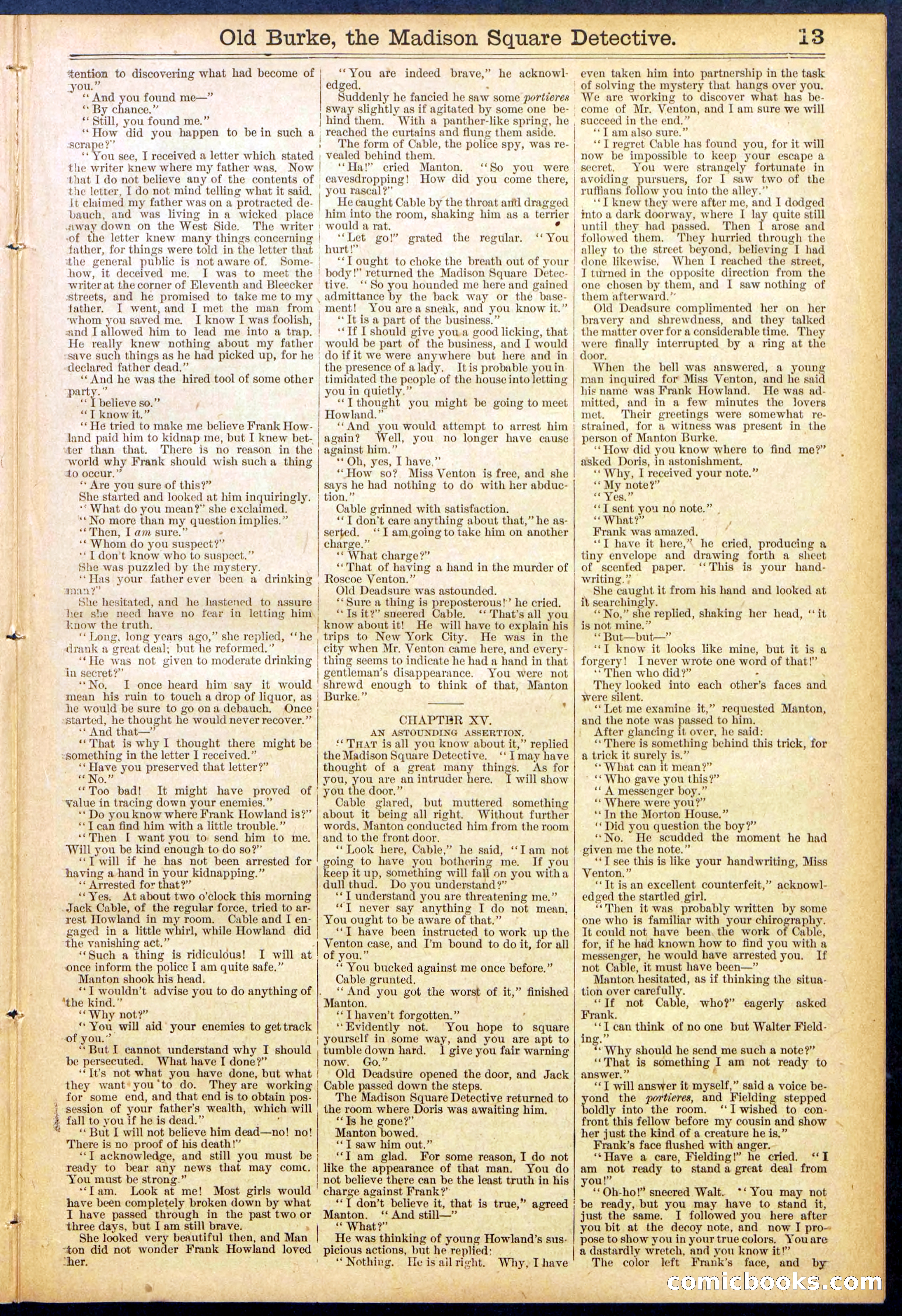 Beadle's New York Dime Library No. 756 — page 13 of 32