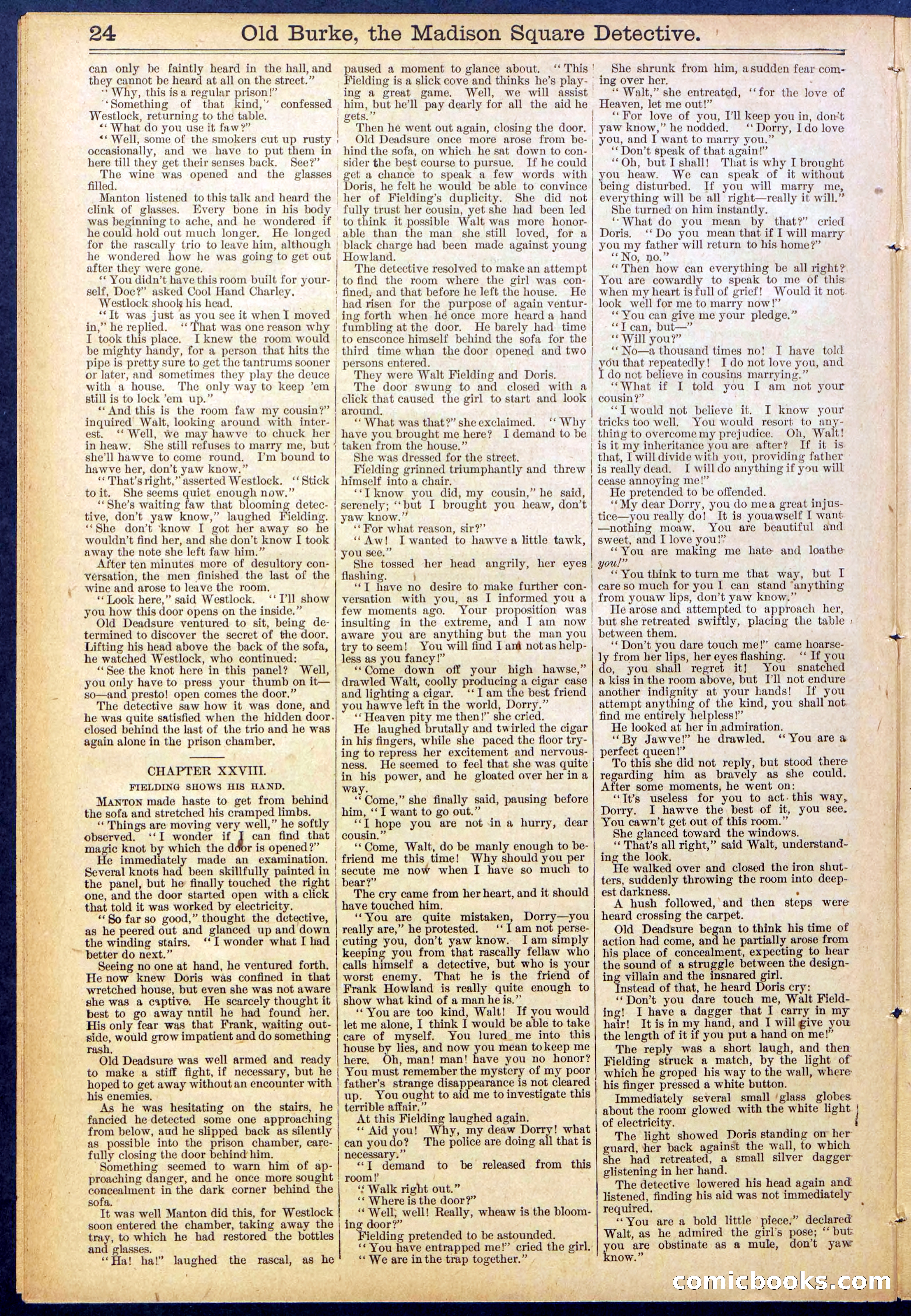 Beadle's New York Dime Library No. 756 — page 24 of 32