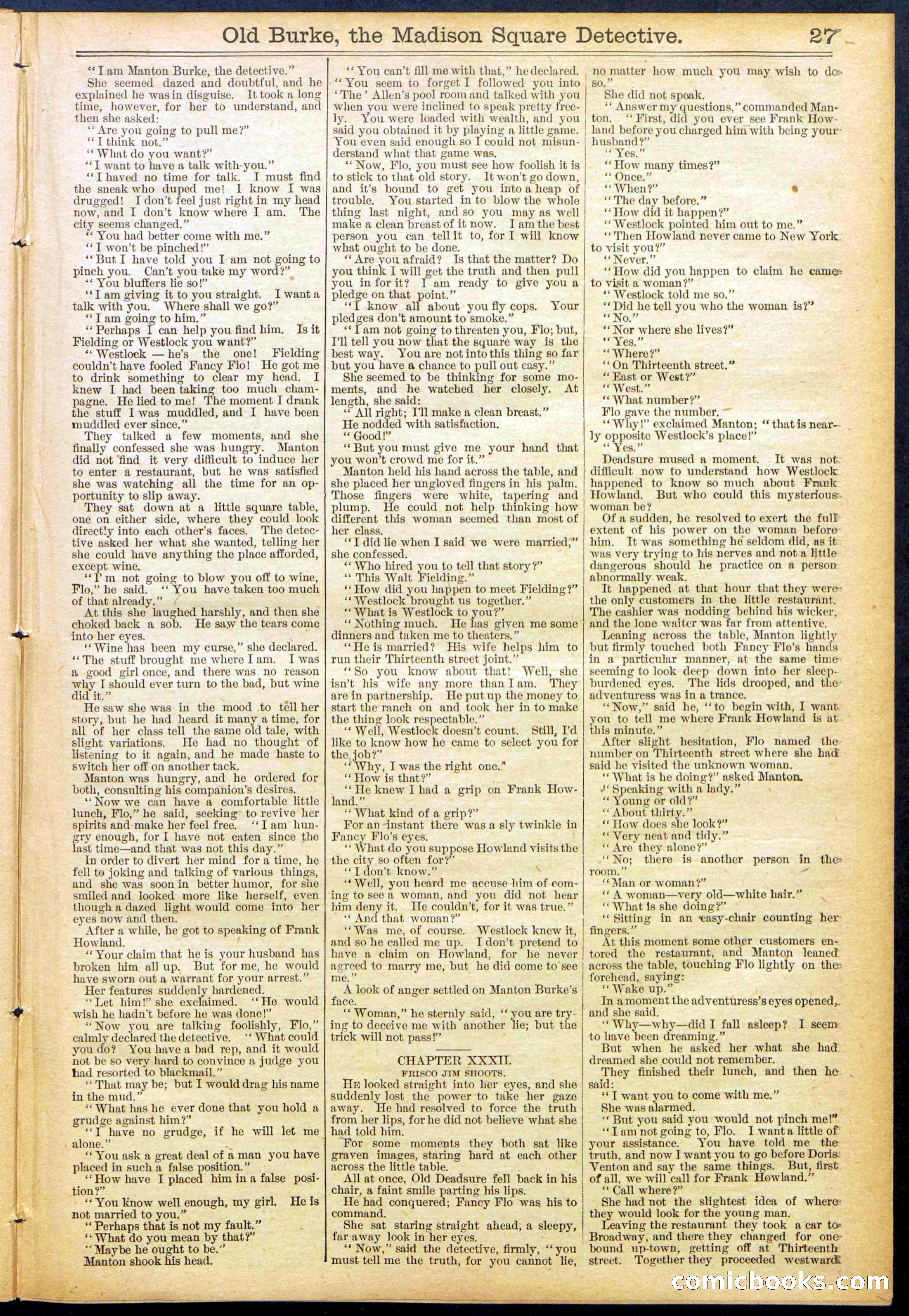 Beadle's New York Dime Library No. 756 — page 27 of 32