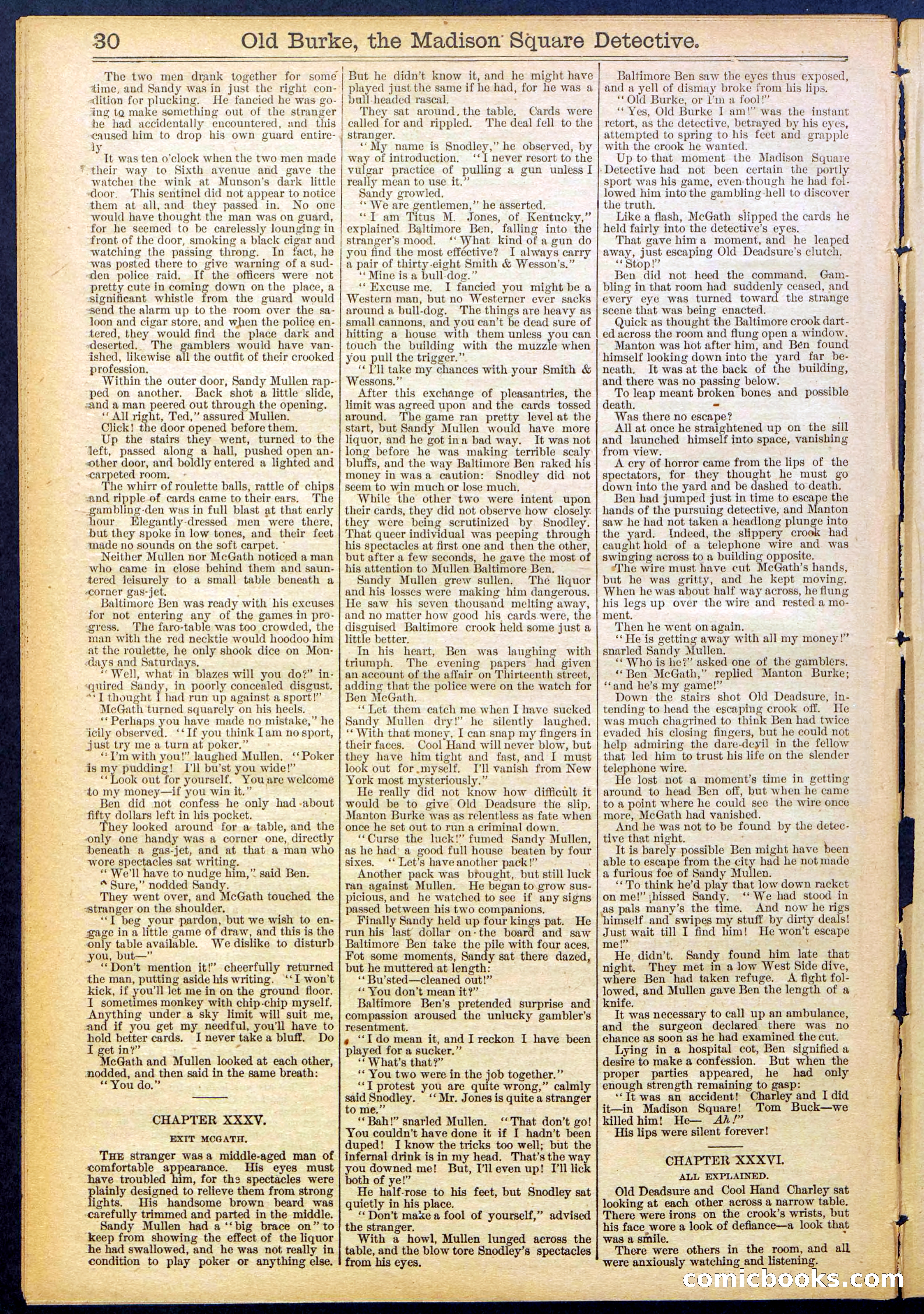 Beadle's New York Dime Library No. 756 — page 30 of 32
