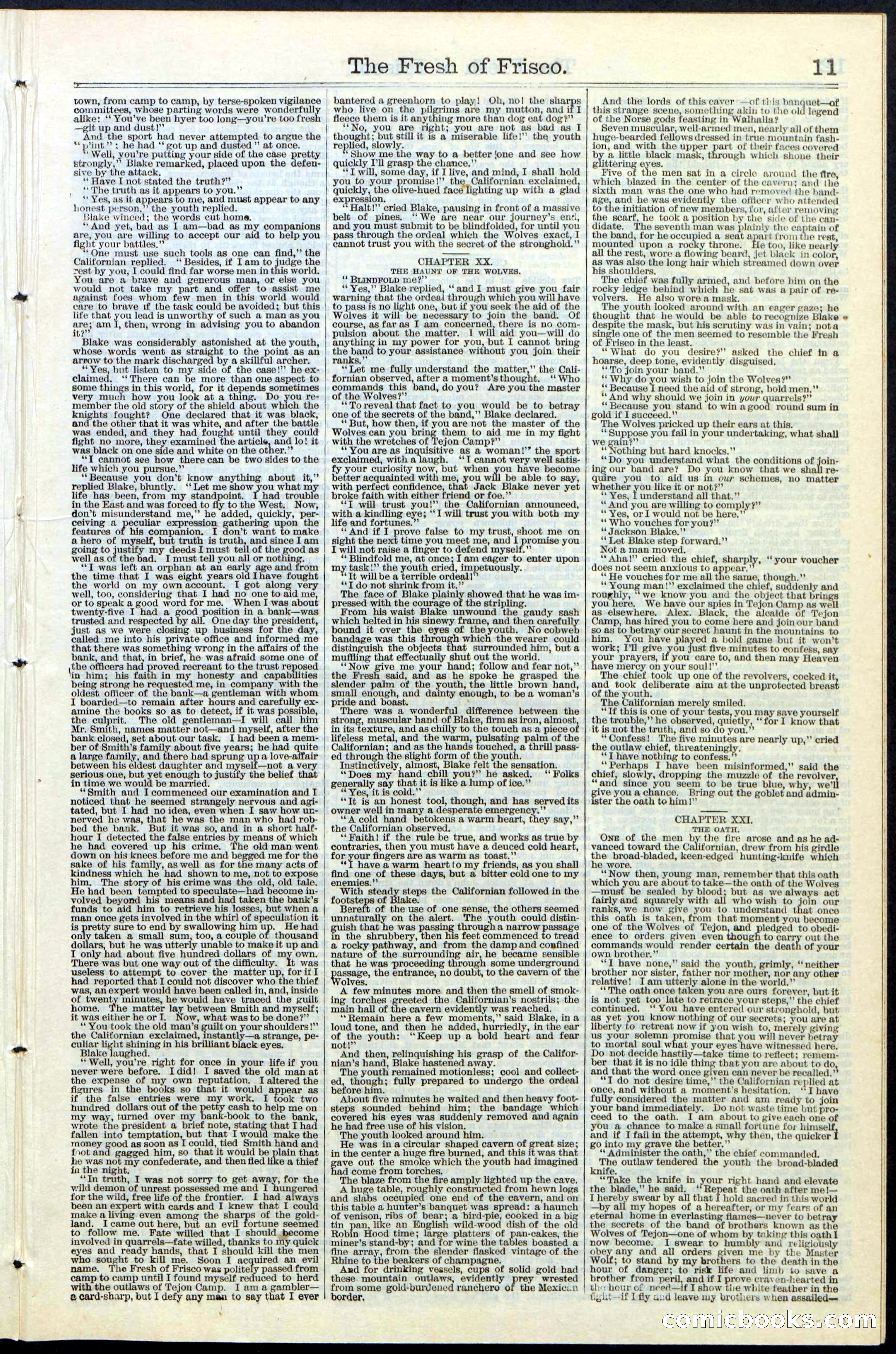 Beadle's New York Dime Library, No. 77 — page 11 of 24