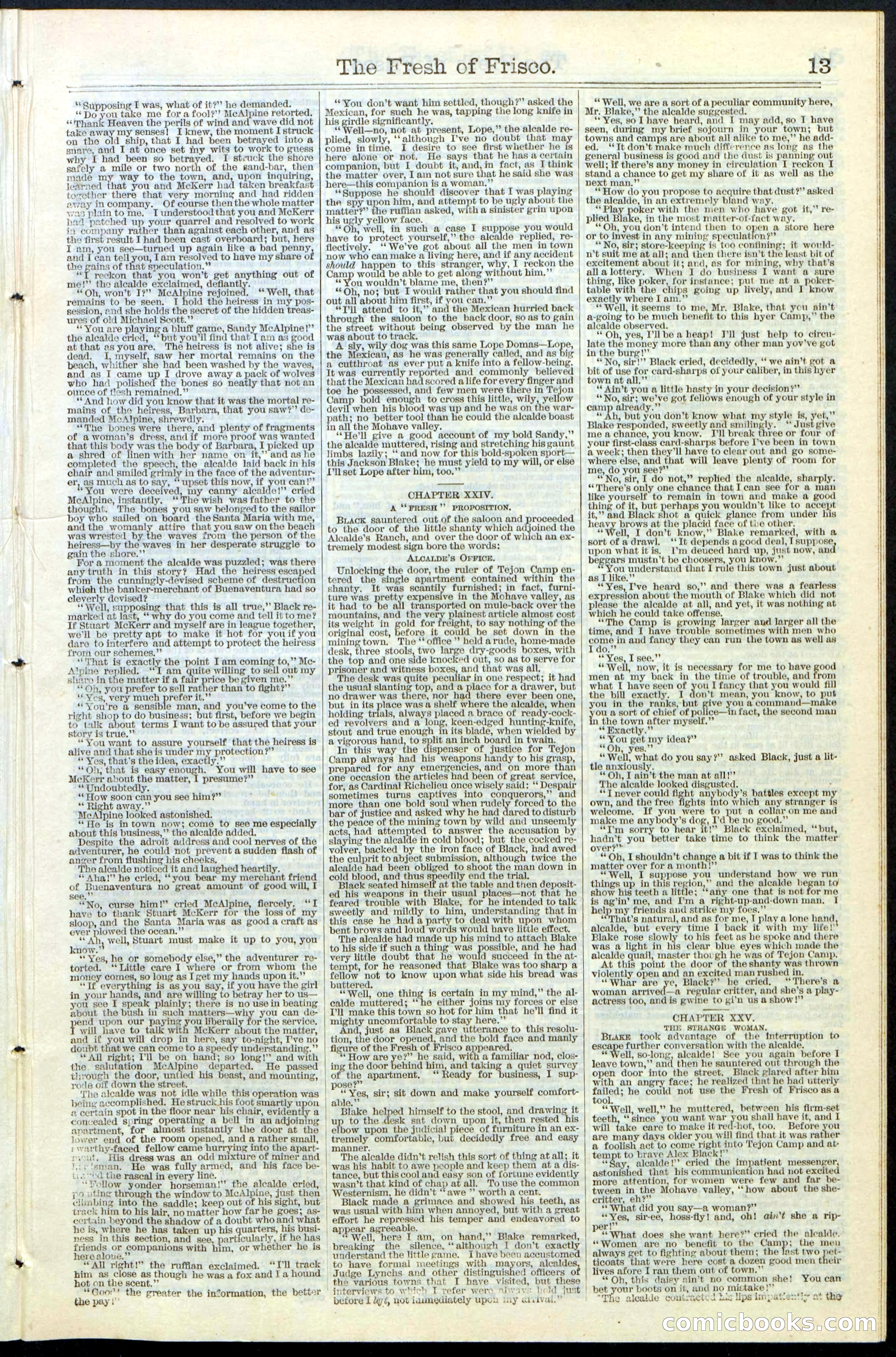 Beadle's New York Dime Library, No. 77 — page 13 of 24