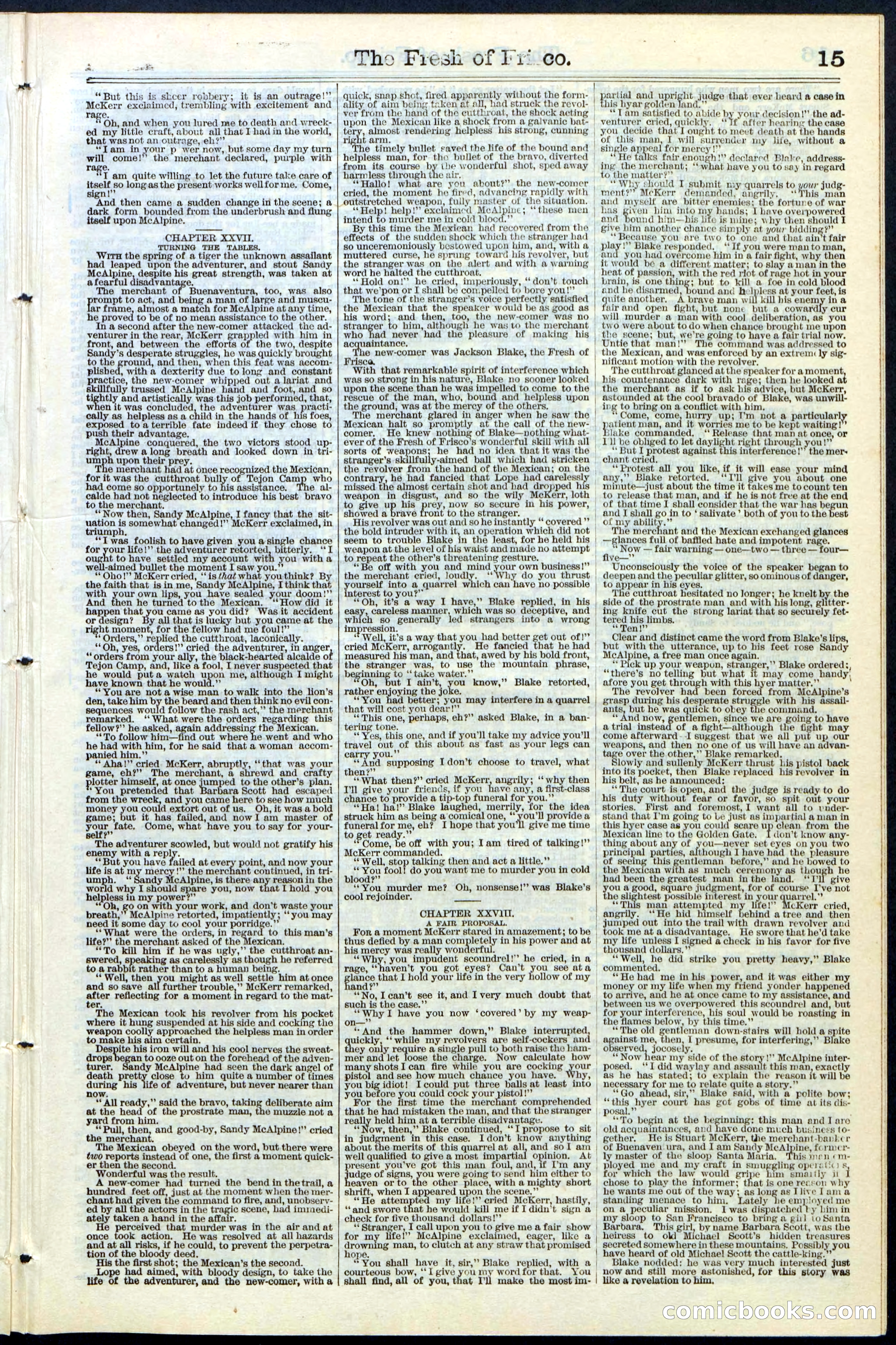 Beadle's New York Dime Library, No. 77 — page 15 of 24