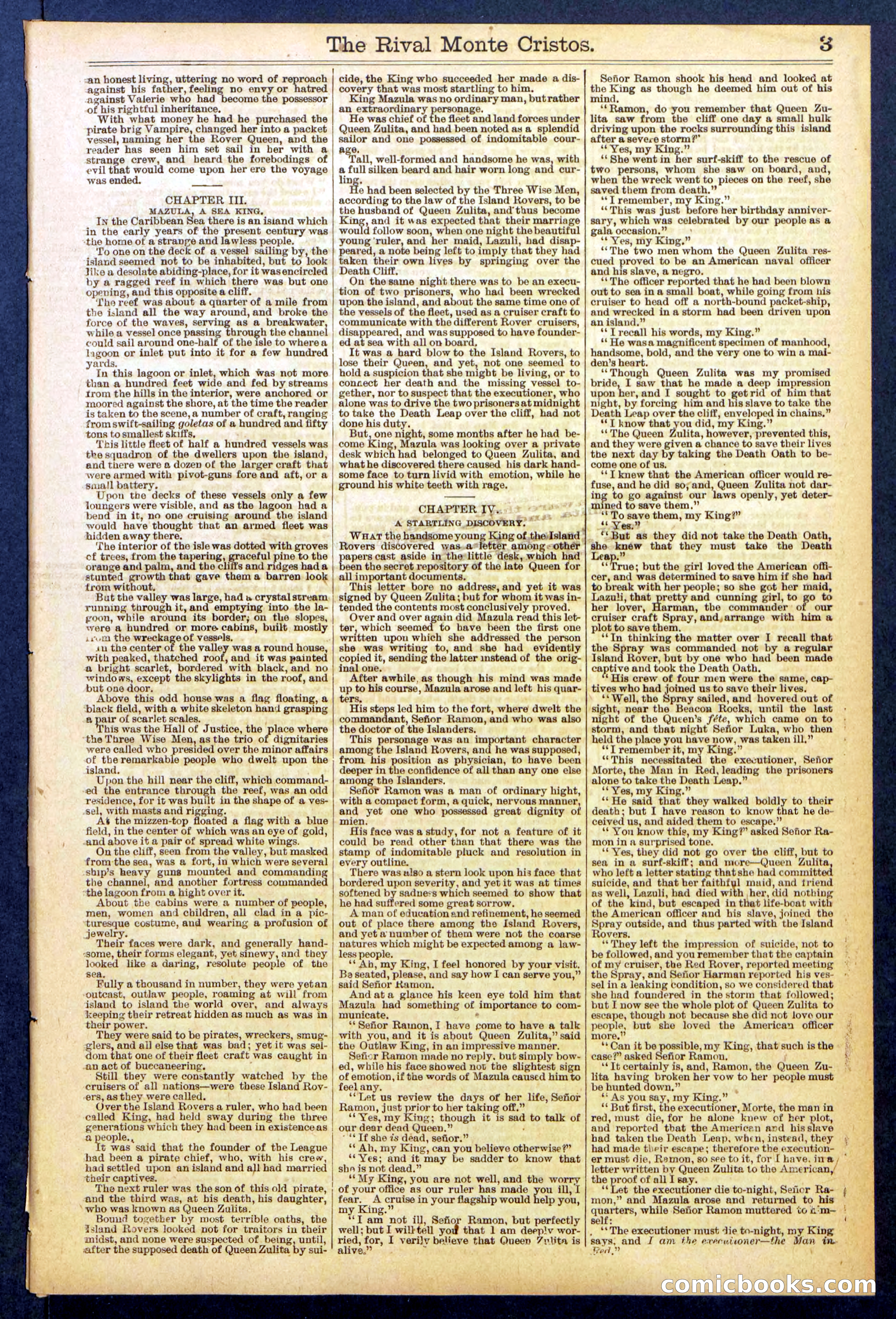 Beadle's Dime Library No. 819 — page 3 of 32