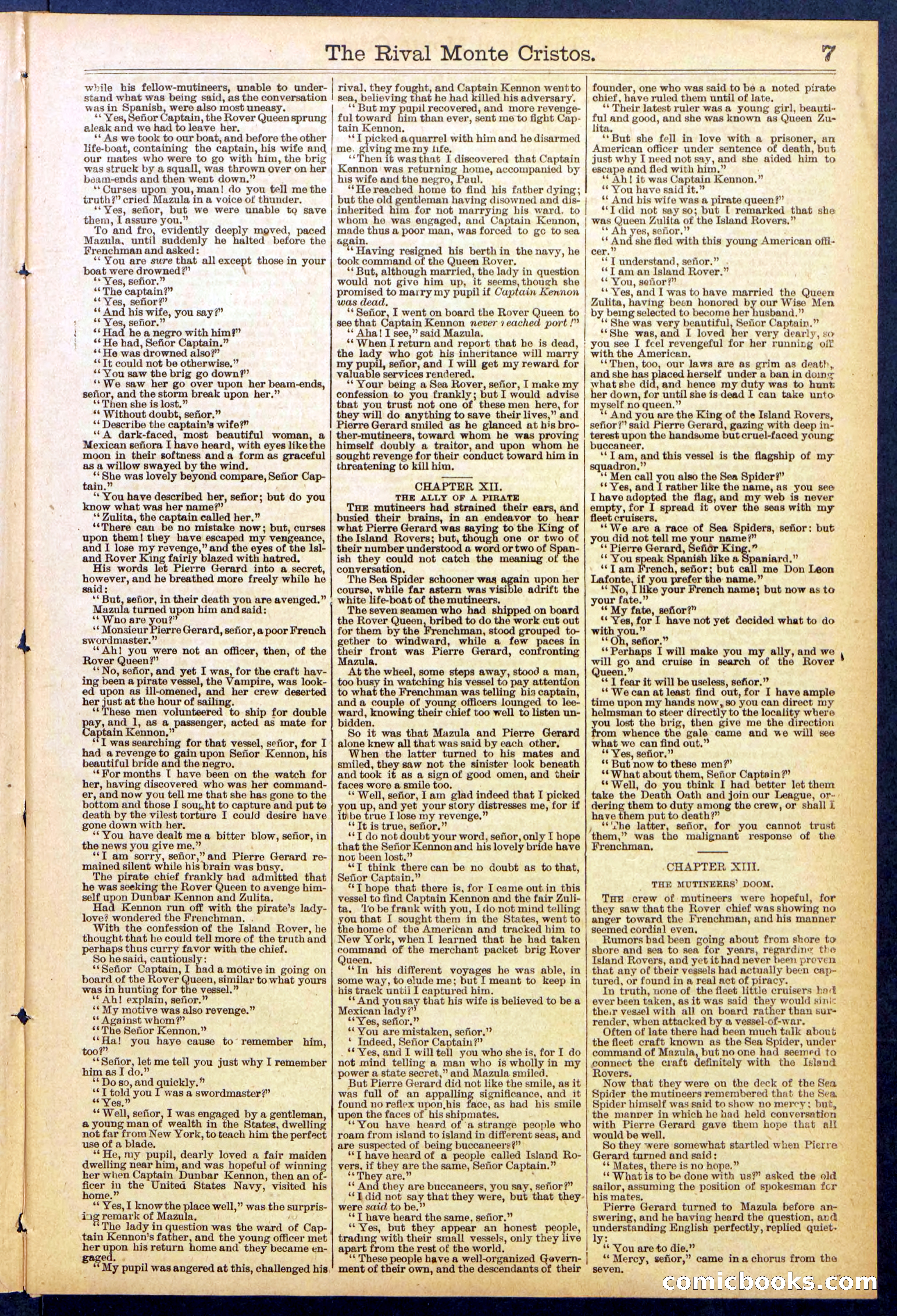 Beadle's Dime Library No. 819 — page 7 of 32
