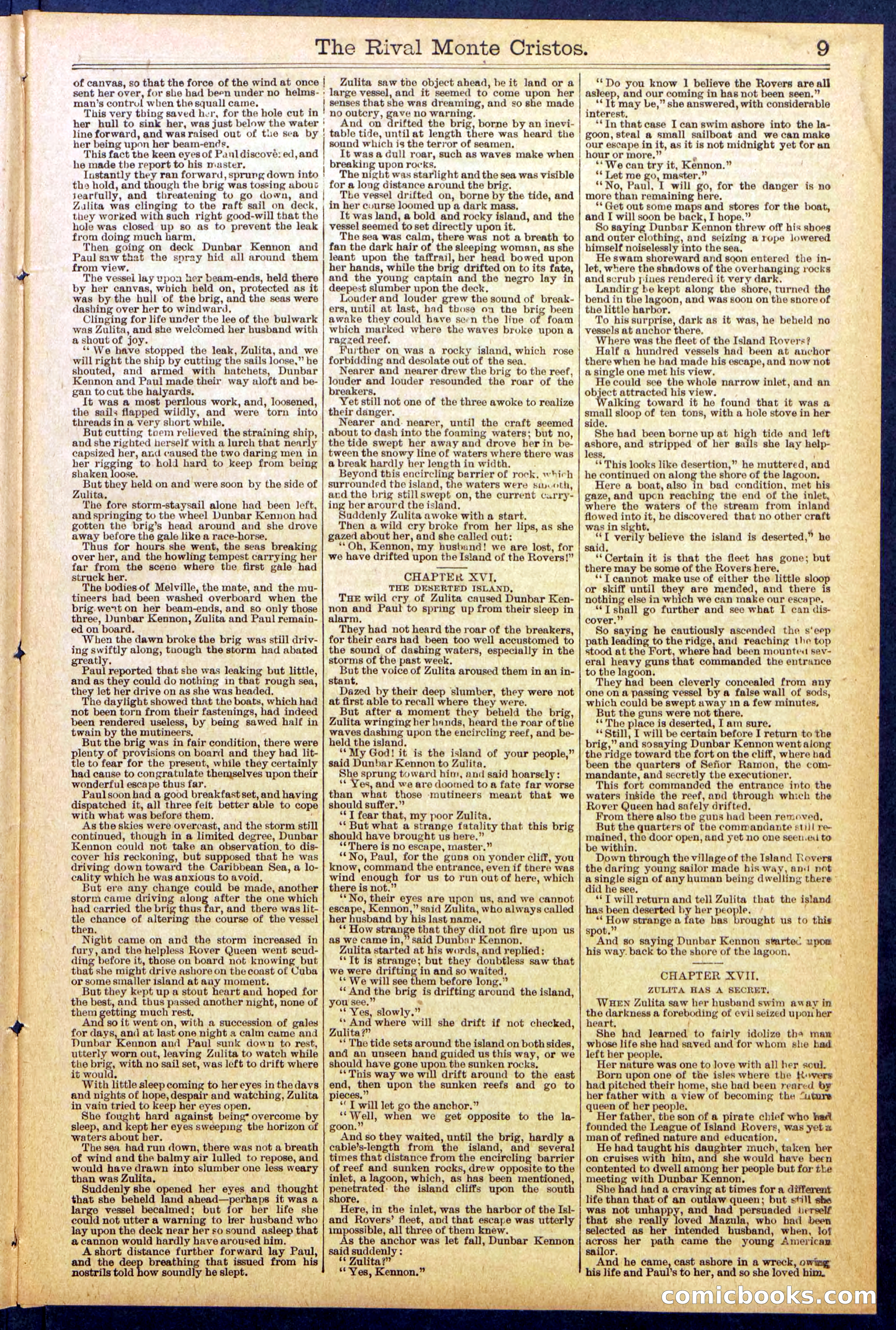 Beadle's Dime Library No. 819 — page 9 of 32