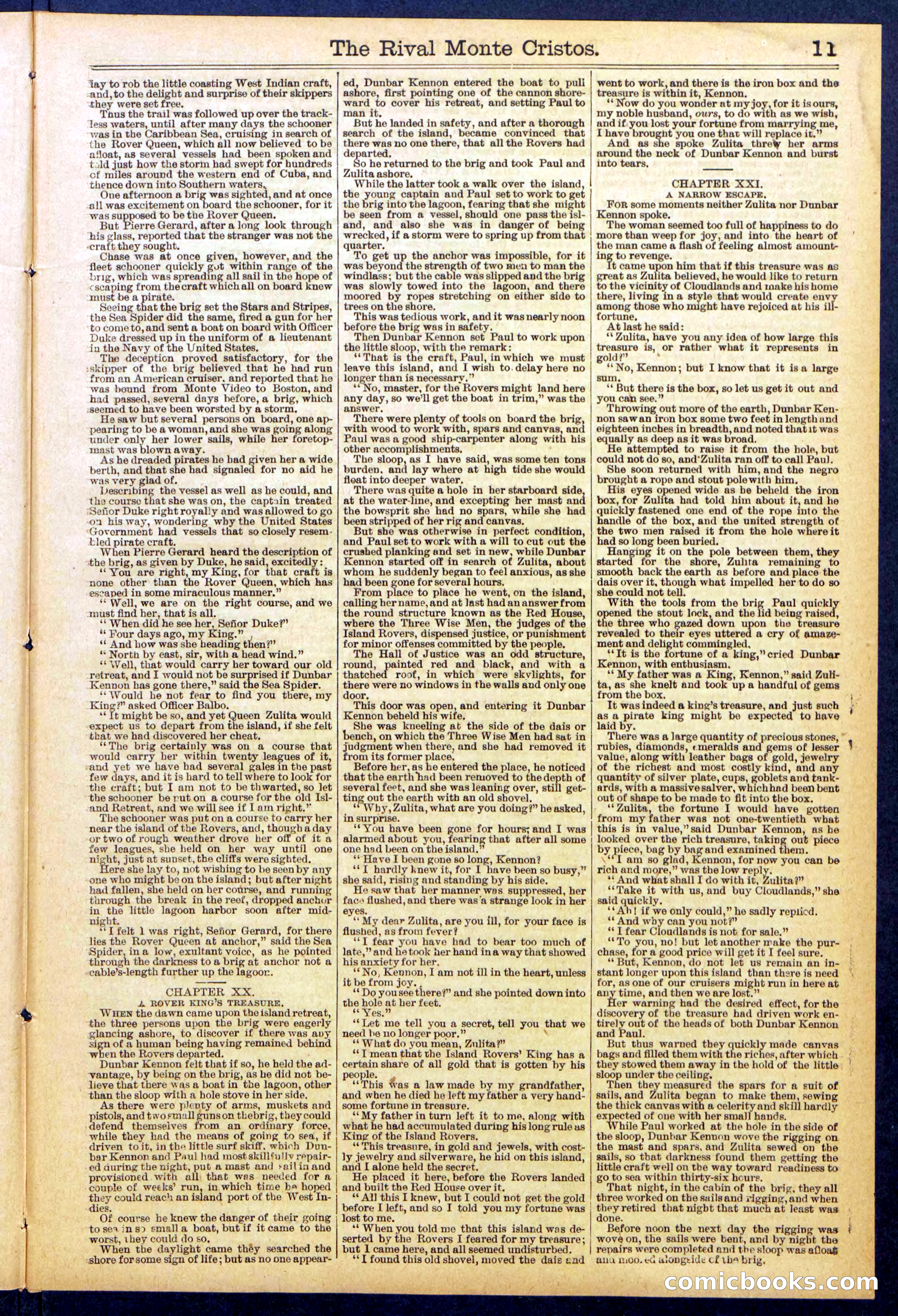 Beadle's Dime Library No. 819 — page 11 of 32
