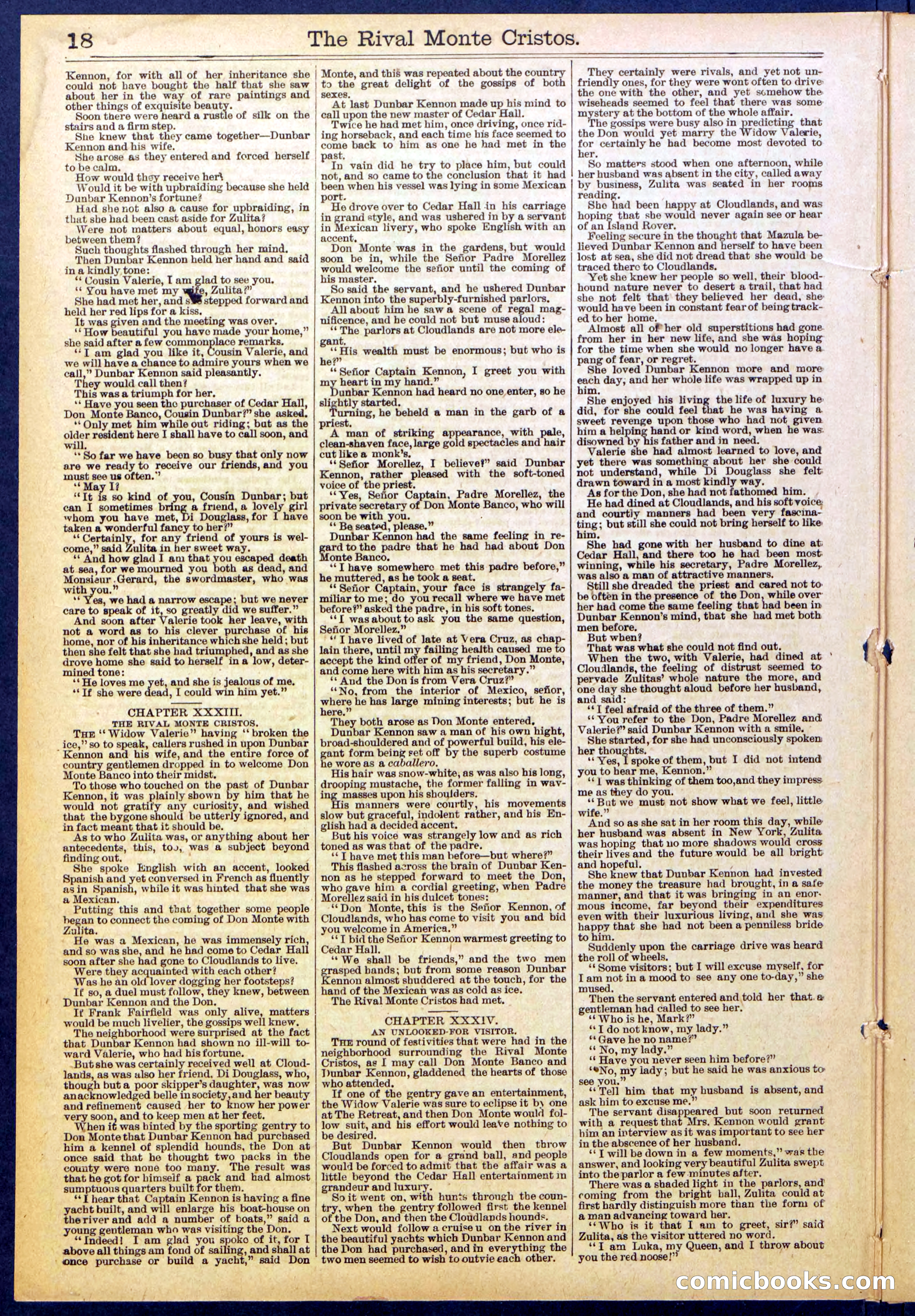 Beadle's Dime Library No. 819 — page 18 of 32