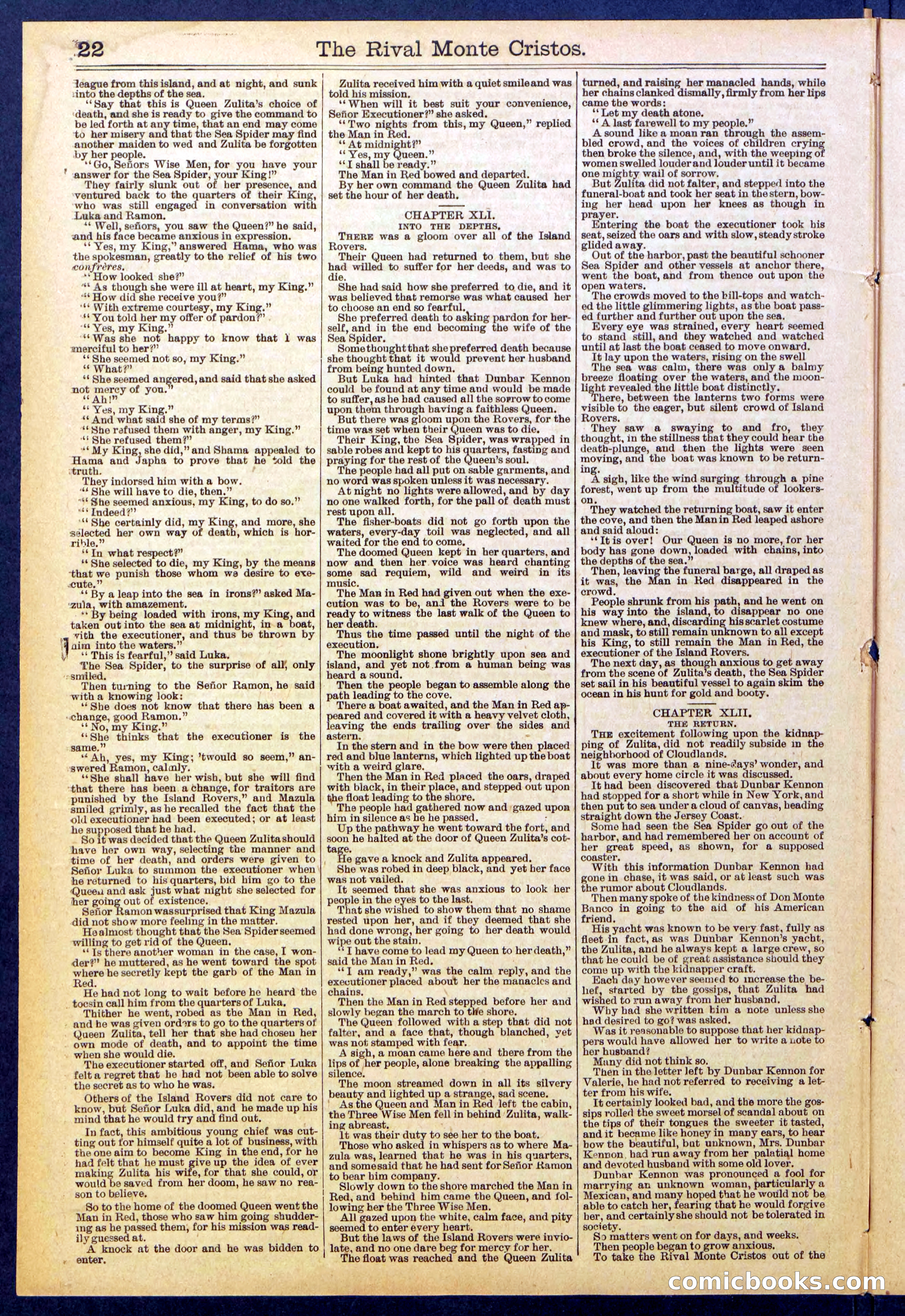 Beadle's Dime Library No. 819 — page 22 of 32