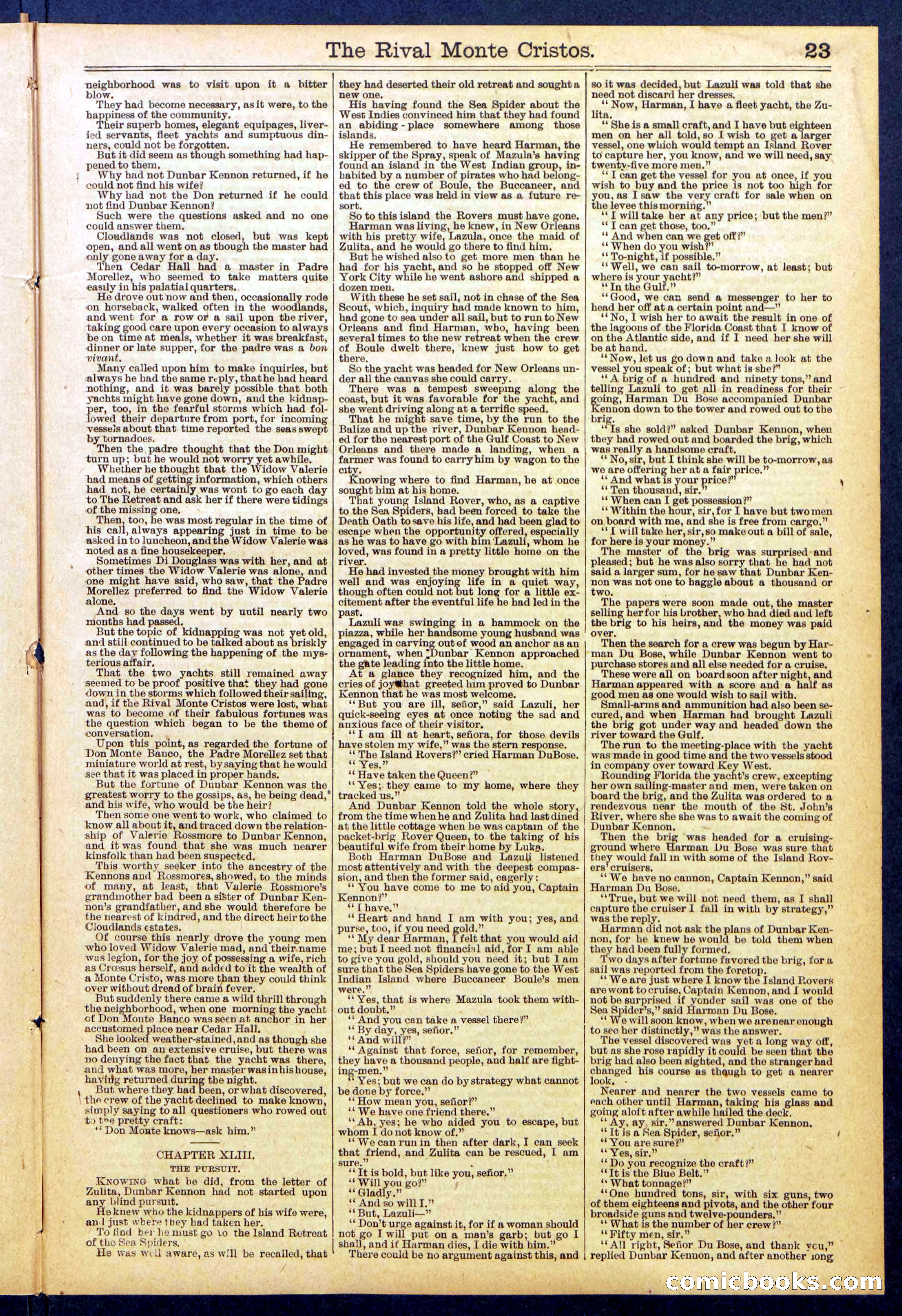 Beadle's Dime Library No. 819 — page 23 of 32