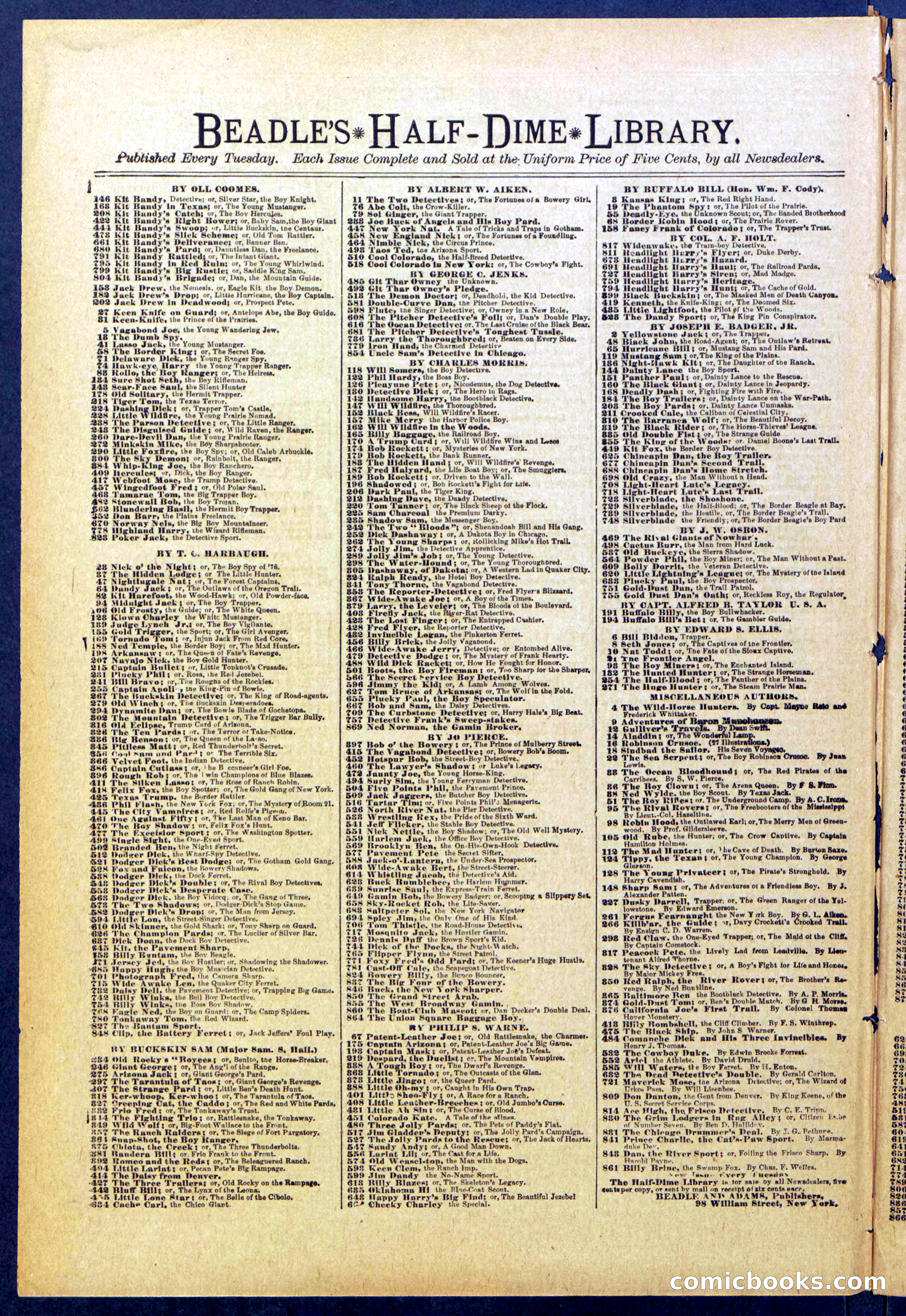 Beadle's Dime Library No. 819 — page 28 of 32