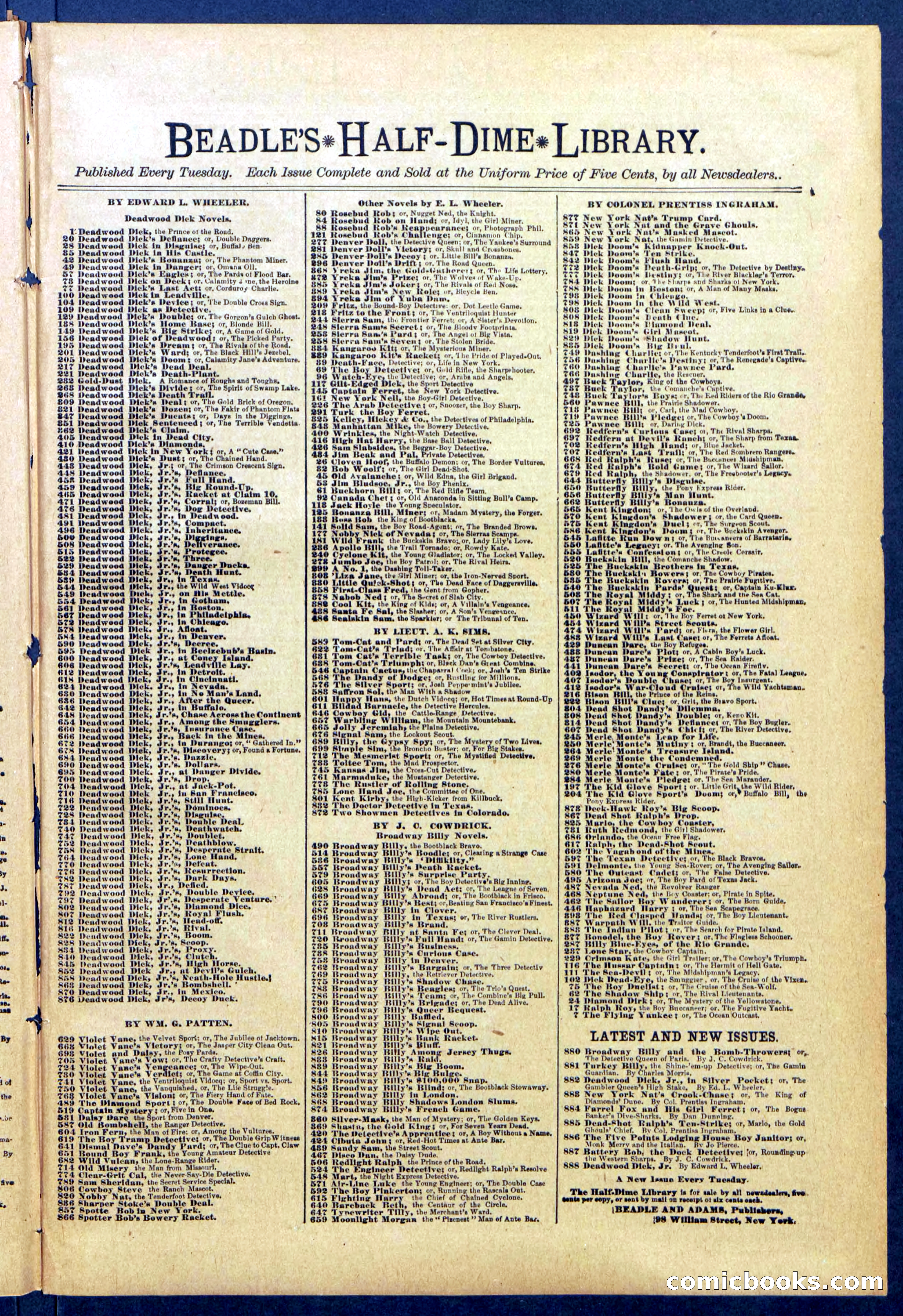 Beadle's Dime Library No. 819 — page 29 of 32
